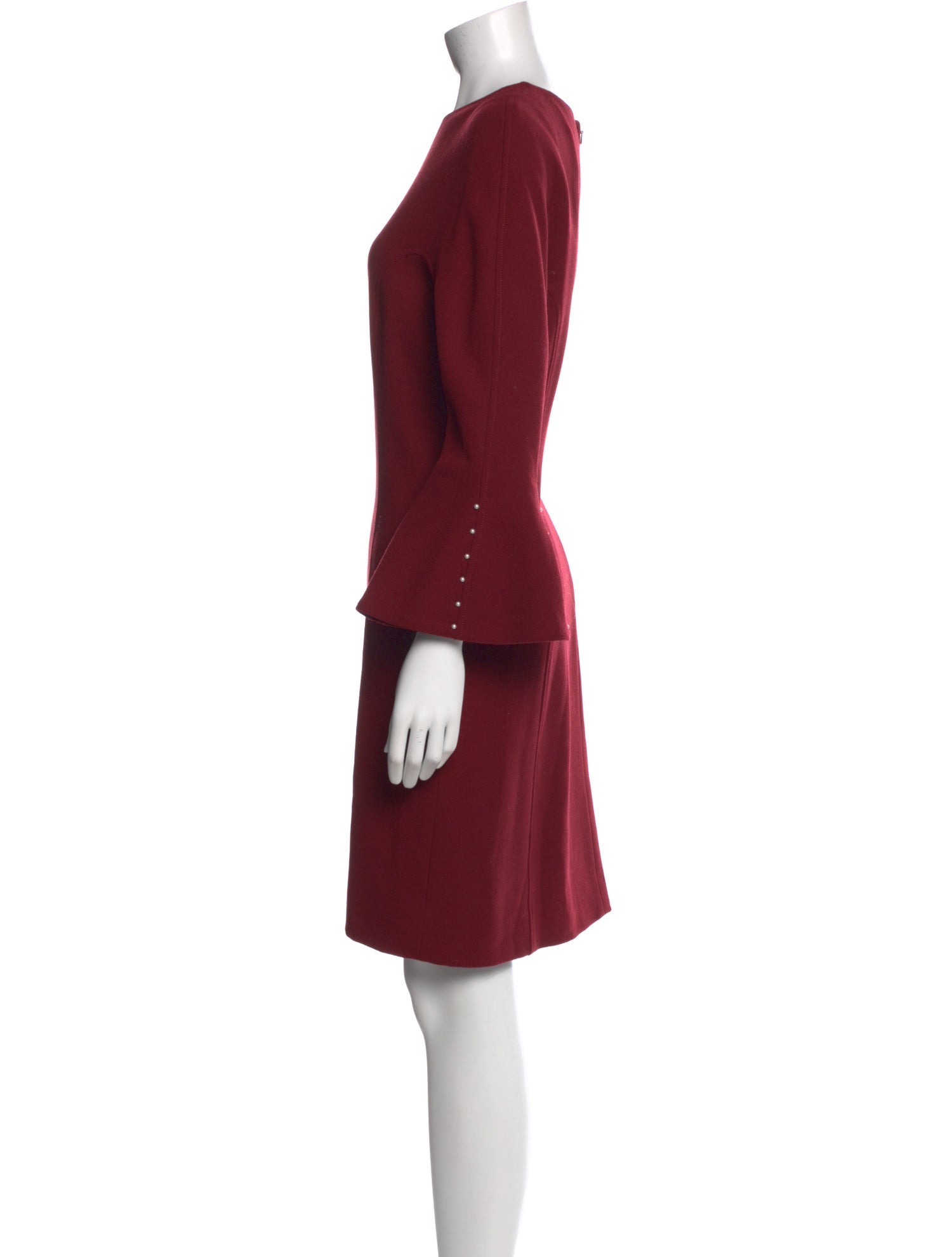 Lela Rose Wool Knee-Length Dress