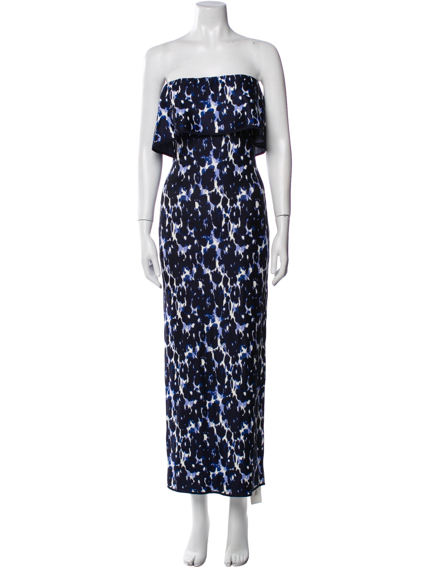 Lela Rose Printed Long Dress