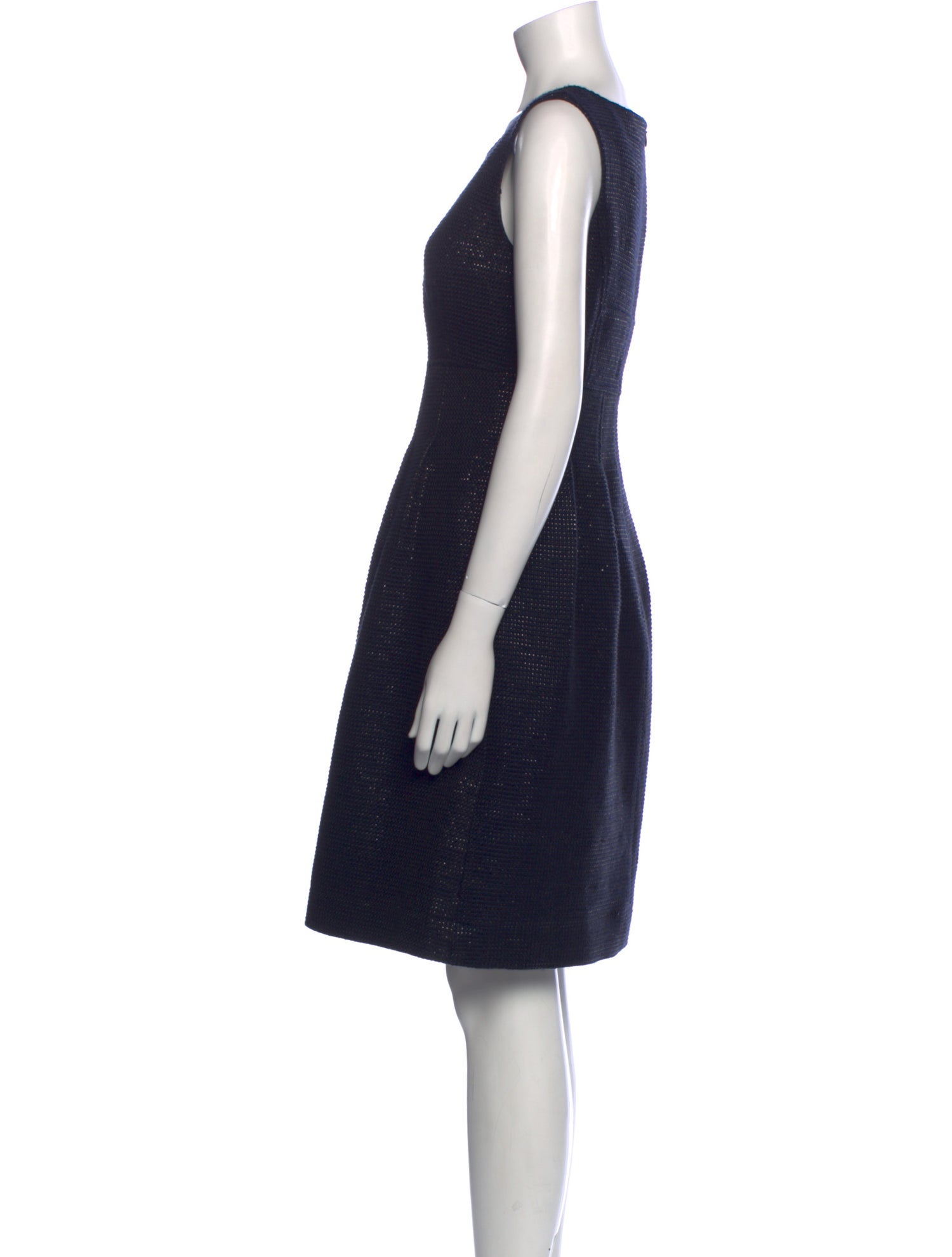 Lela Rose Scoop Neck Knee-Length Dress