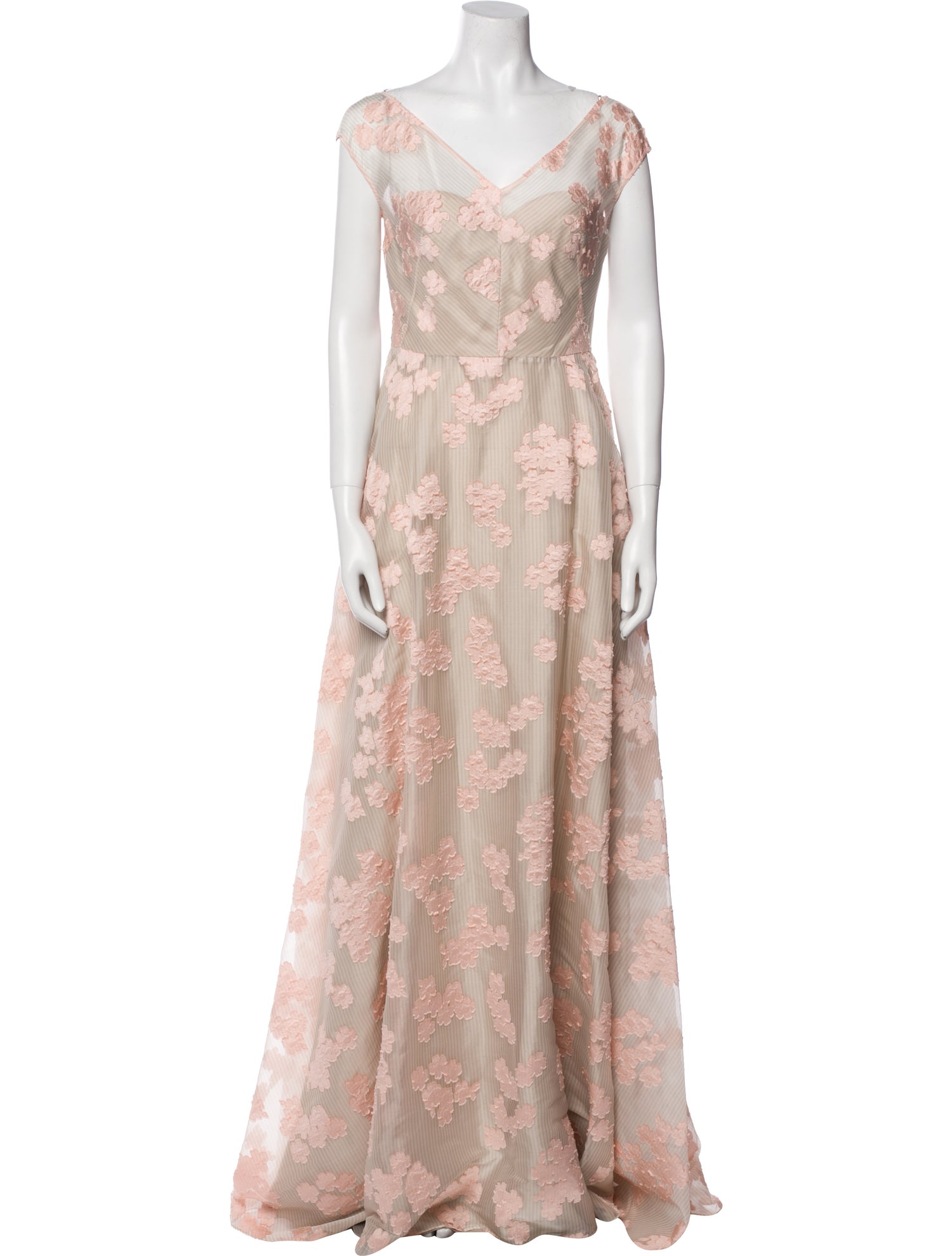 Lela Rose Wool Long Dress