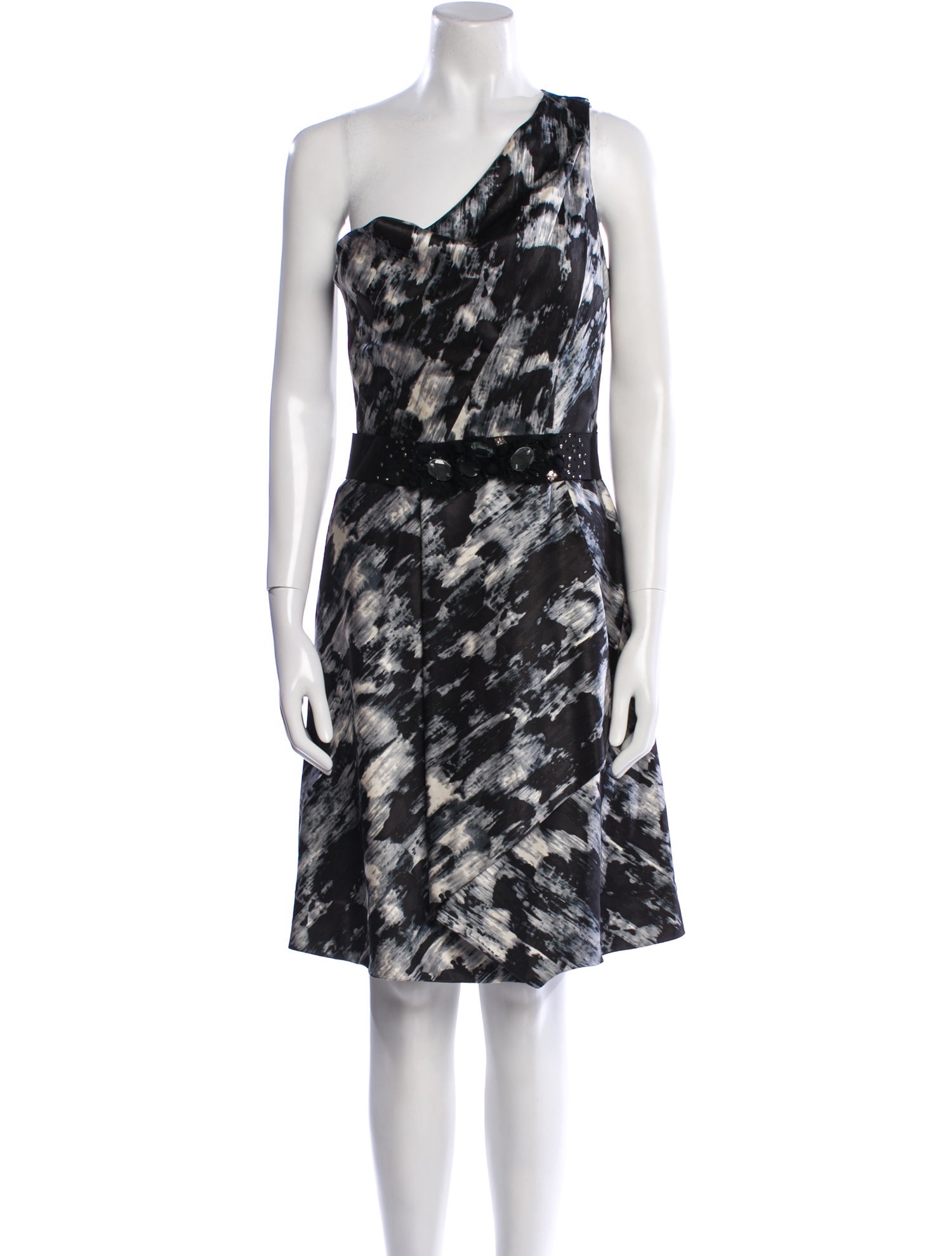 Lela Rose Silk Knee-Length Dress