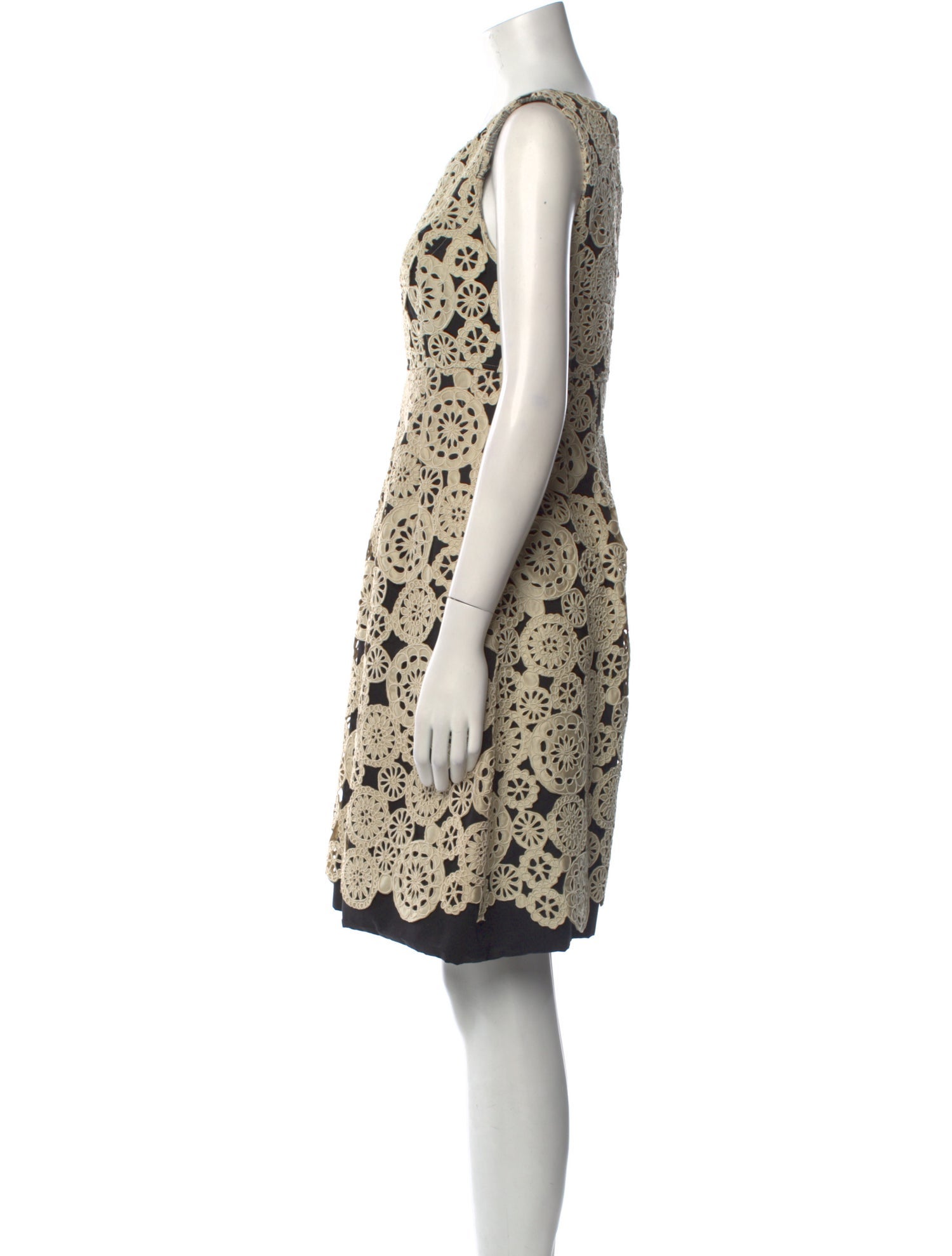 Lela Rose Silk Knee-Length Dress