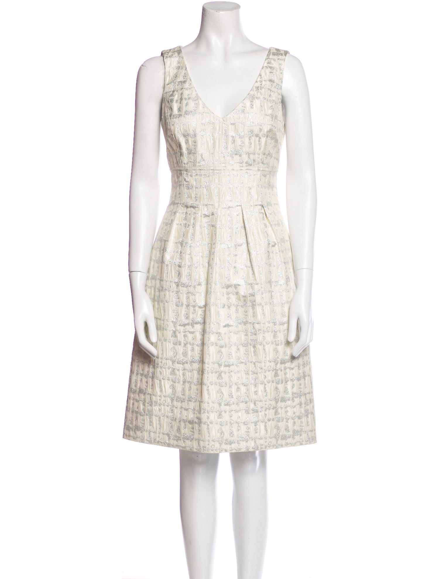 Lela Rose Silk Knee-Length Dress