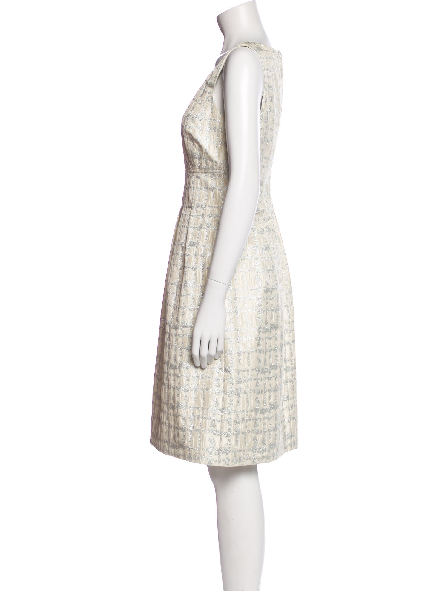 Lela Rose Silk Knee-Length Dress