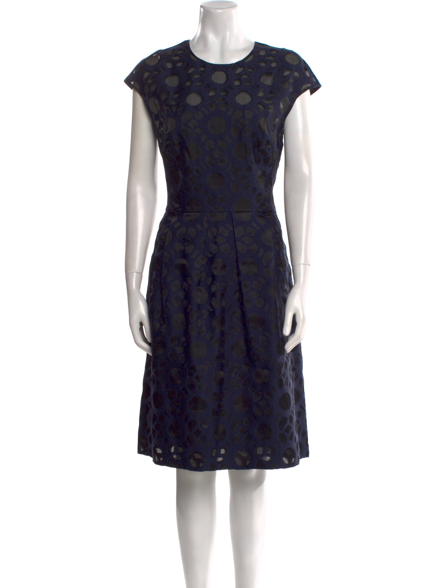 Lela Rose Silk Midi Length Dress