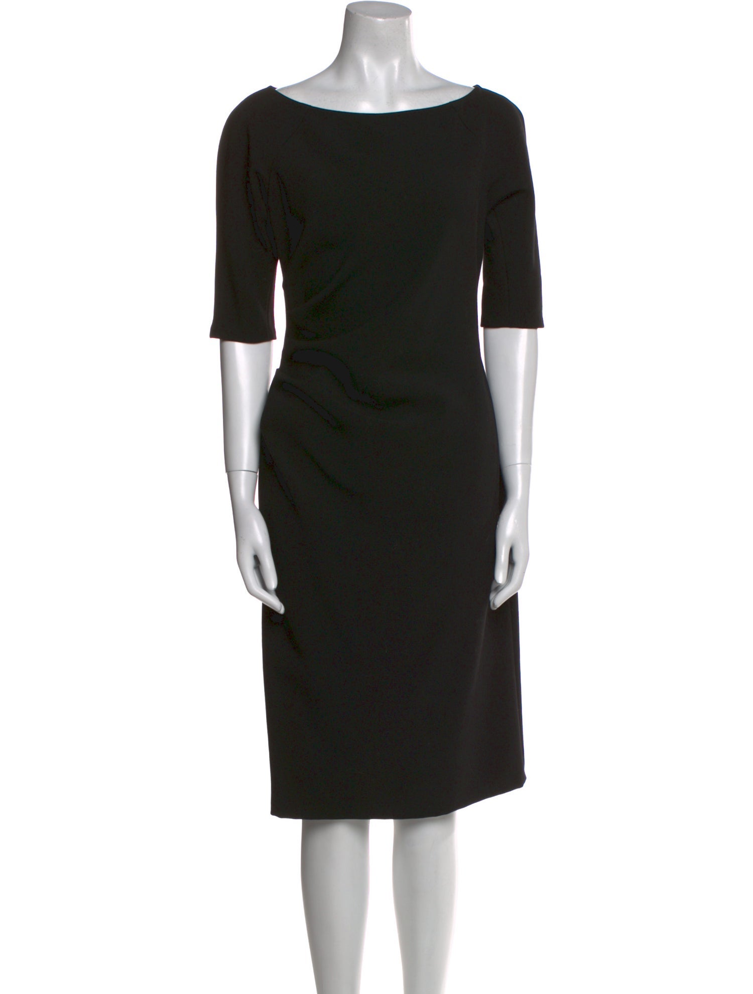 Lela Rose Bateau Neckline Knee-Length Dress