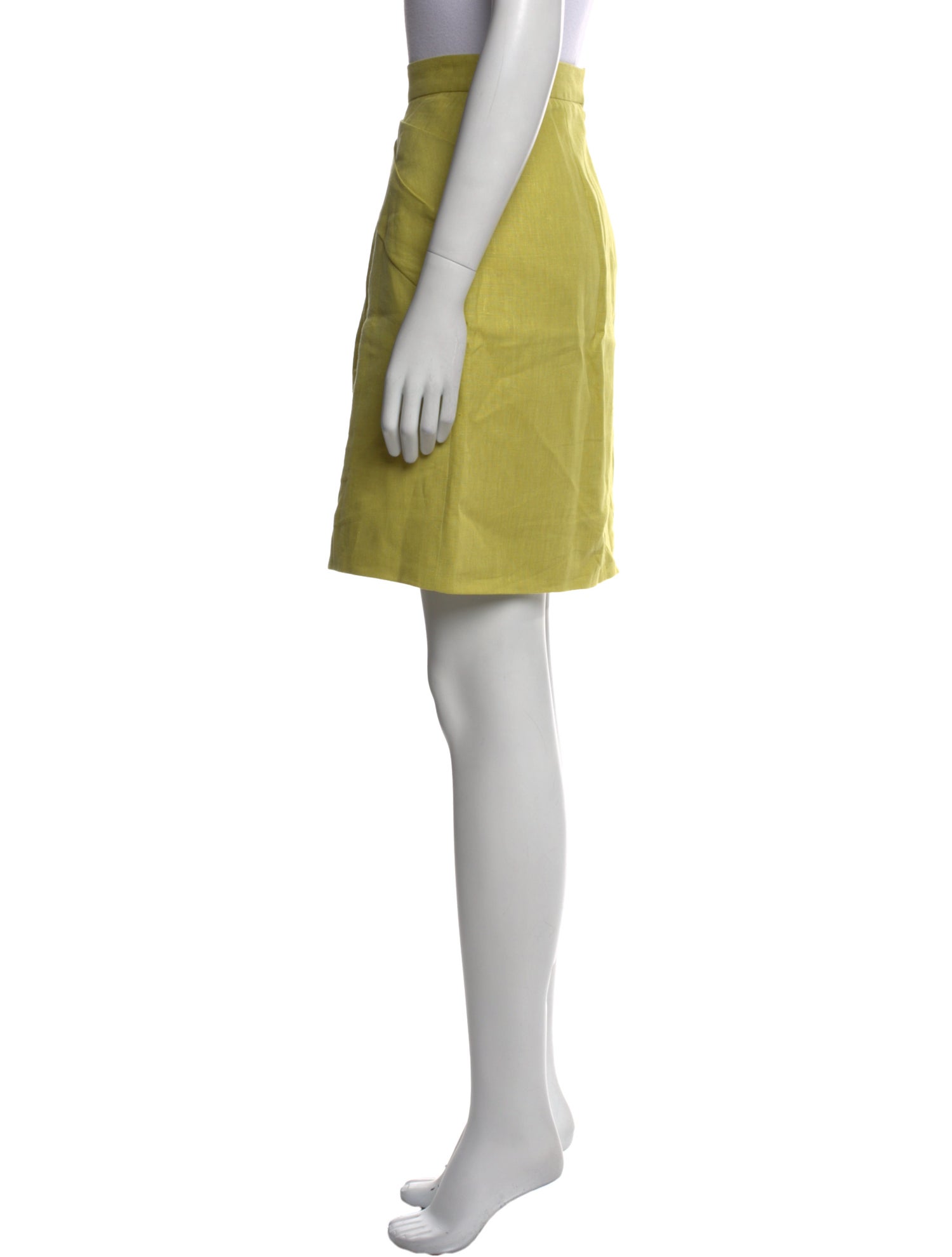 Lela Rose Linen Knee-Length Skirt