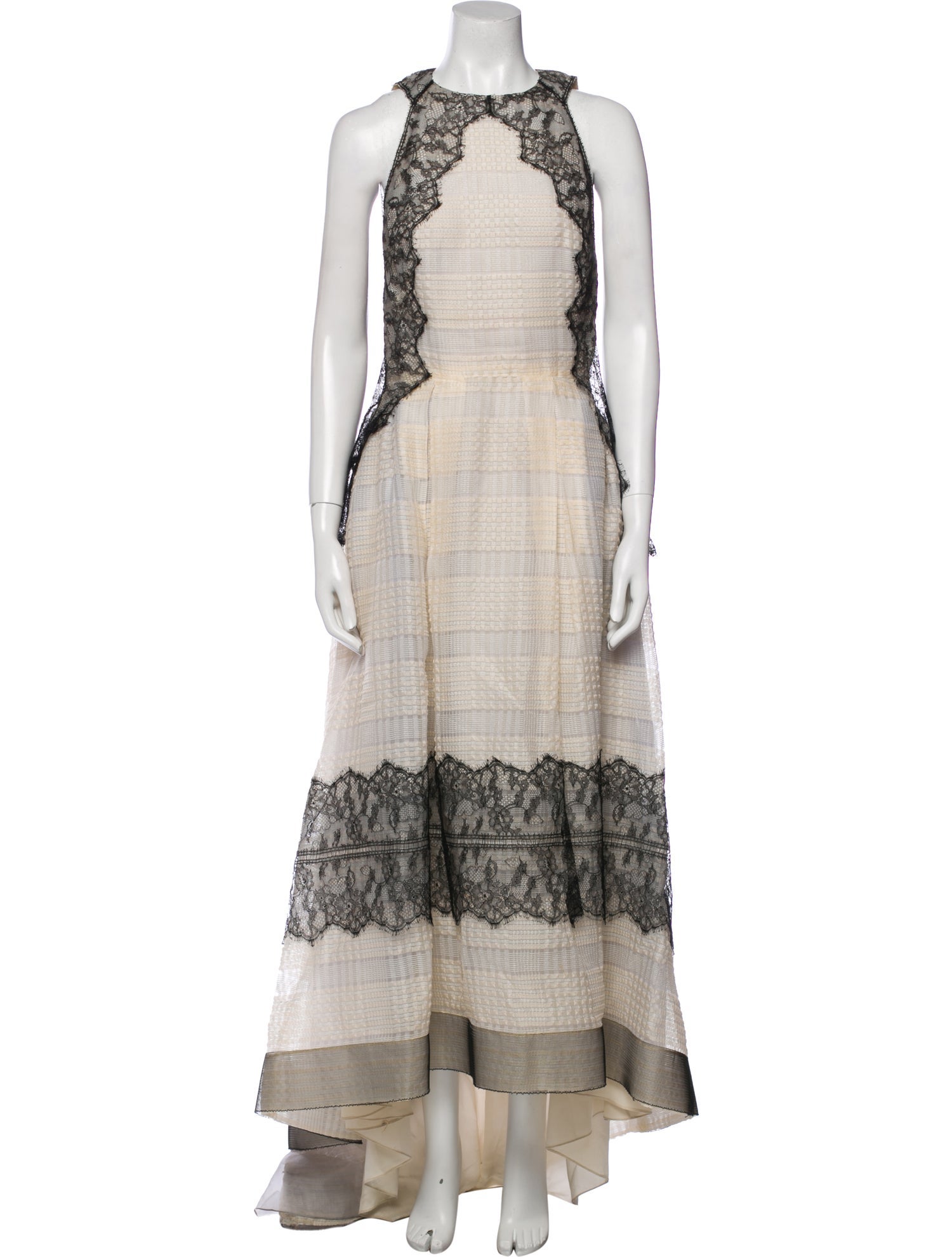 Lela Rose Silk Long Dress