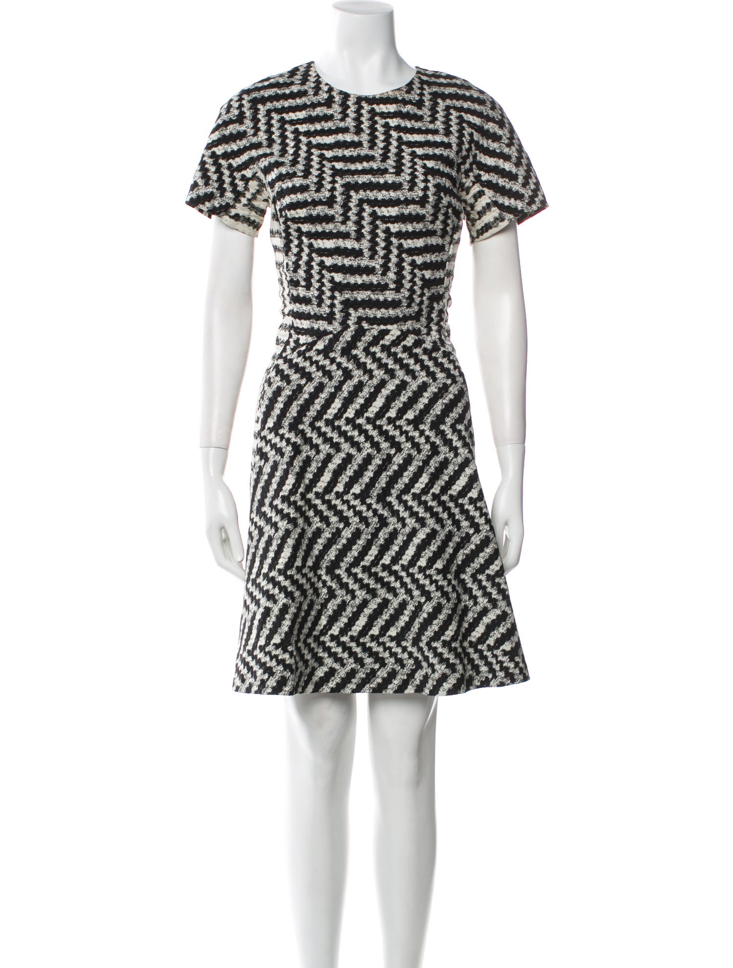 Lela Rose Printed Knee-Length Dress