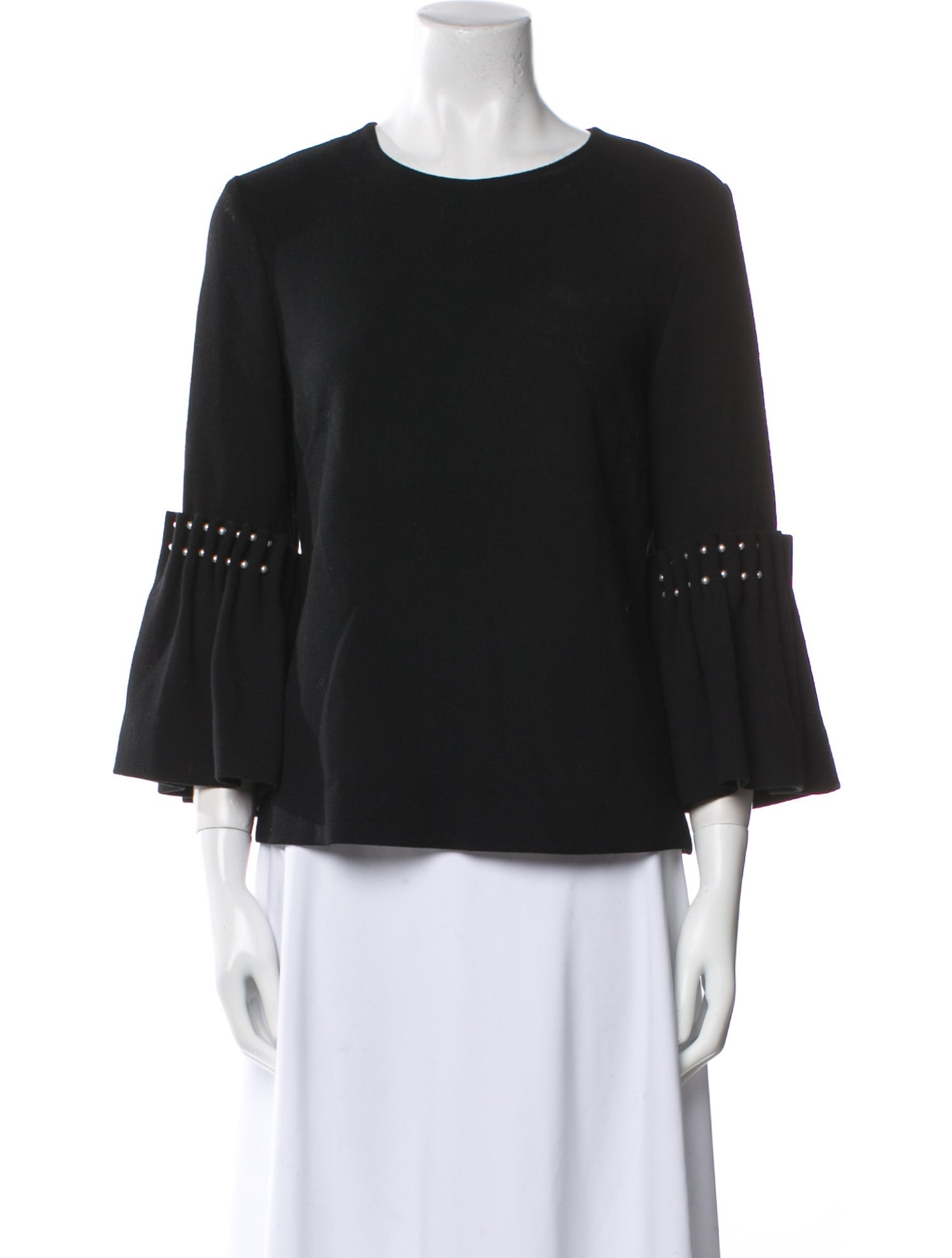 Lela Rose Wool Scoop Neck Sweater