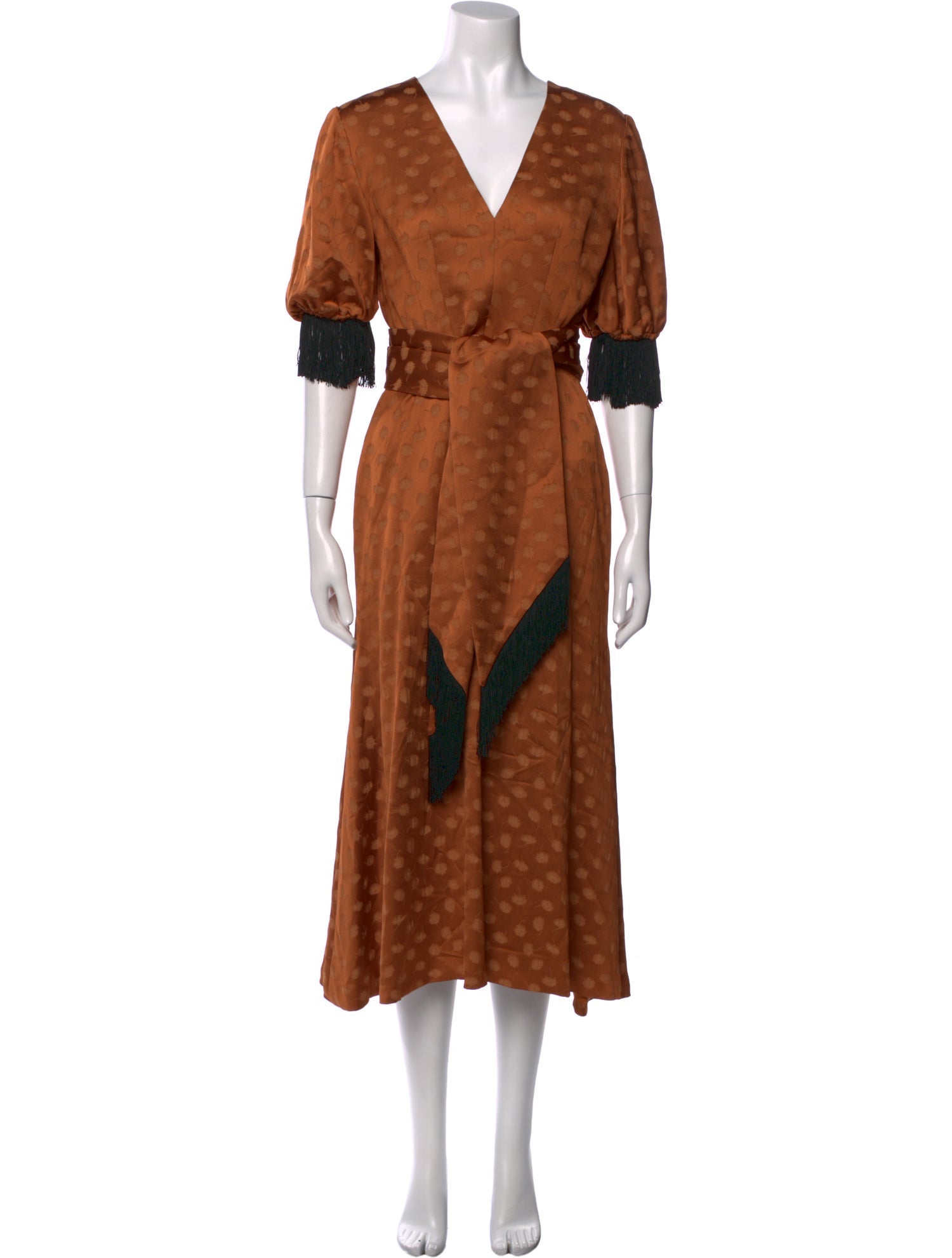 Lela Rose Satin Long Dress