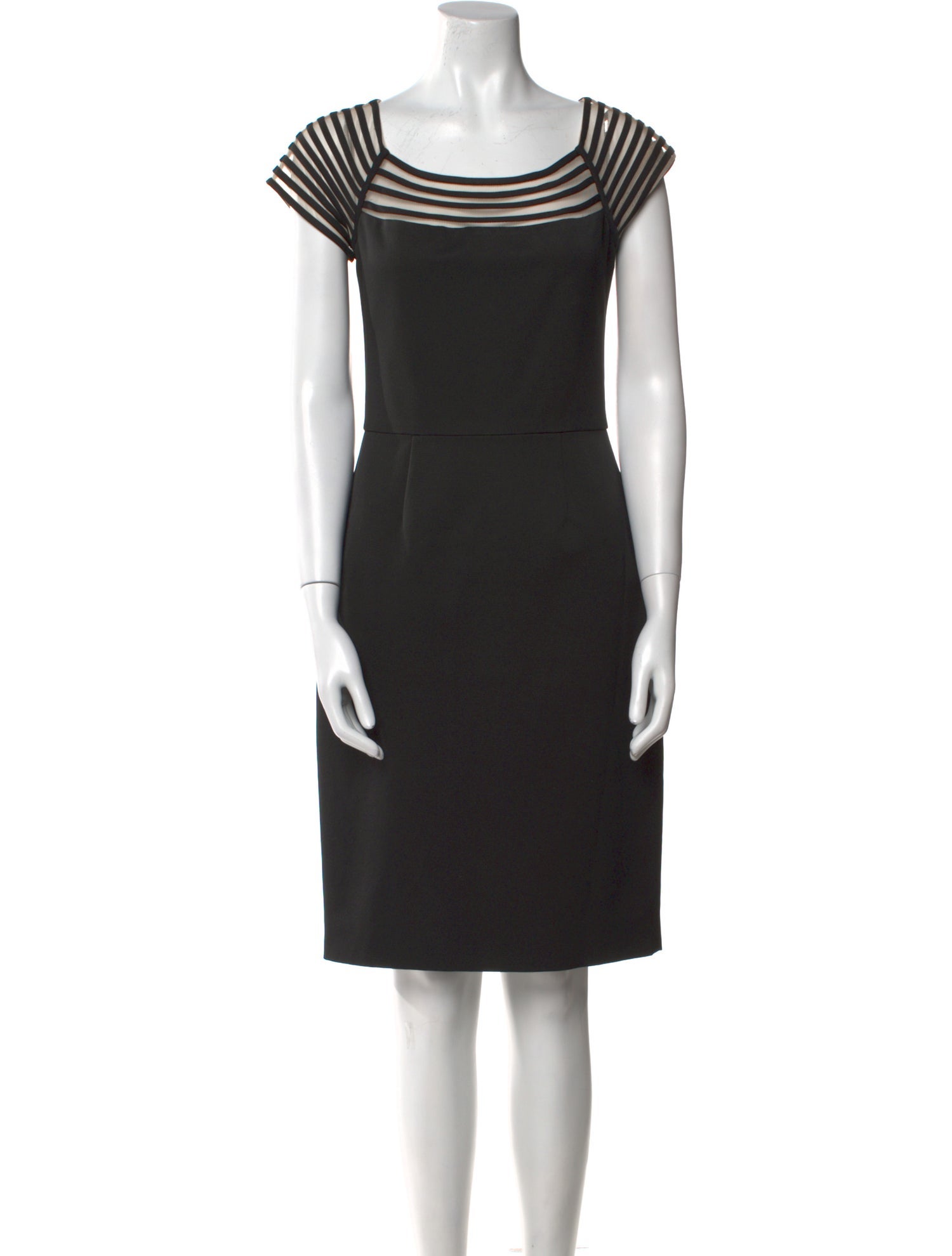 Lela Rose Printed Knee-Length Dress