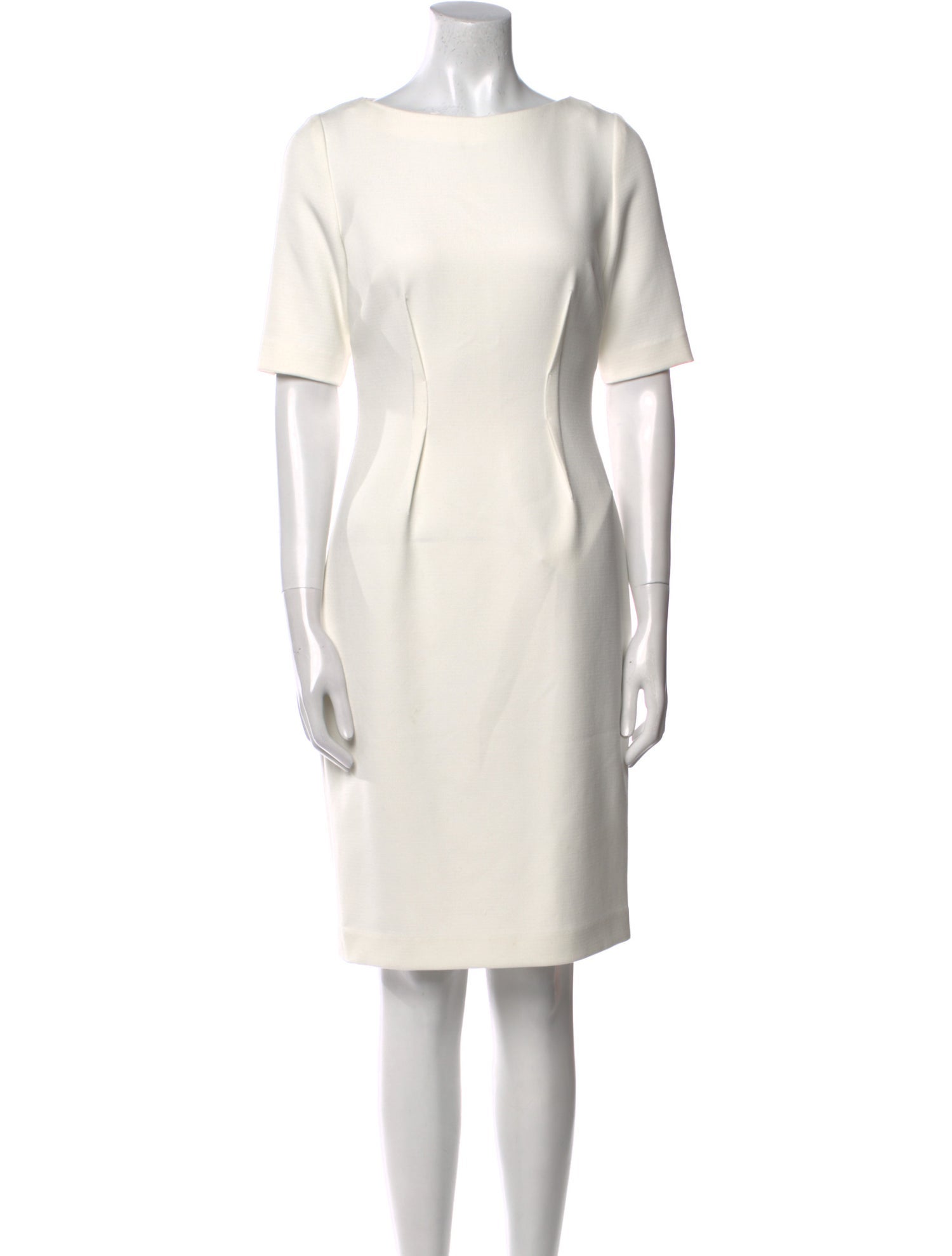 Lela Rose Bateau Neckline Knee-Length Dress