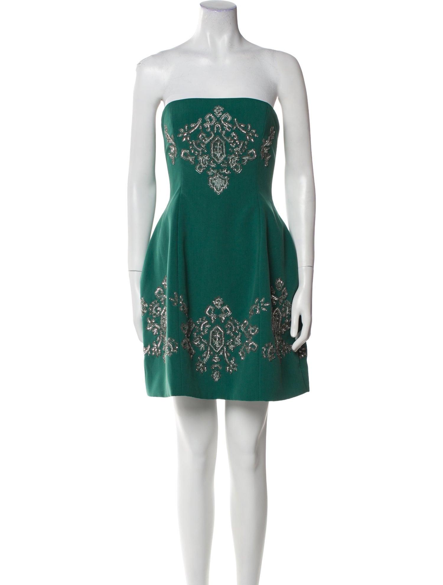 Lela Rose Patterned Mini Dress