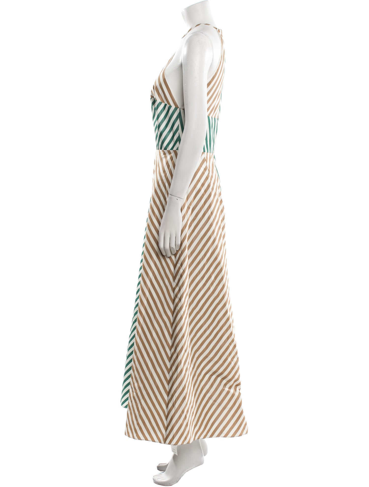 Lela Rose Striped Long Dress w/ Tags