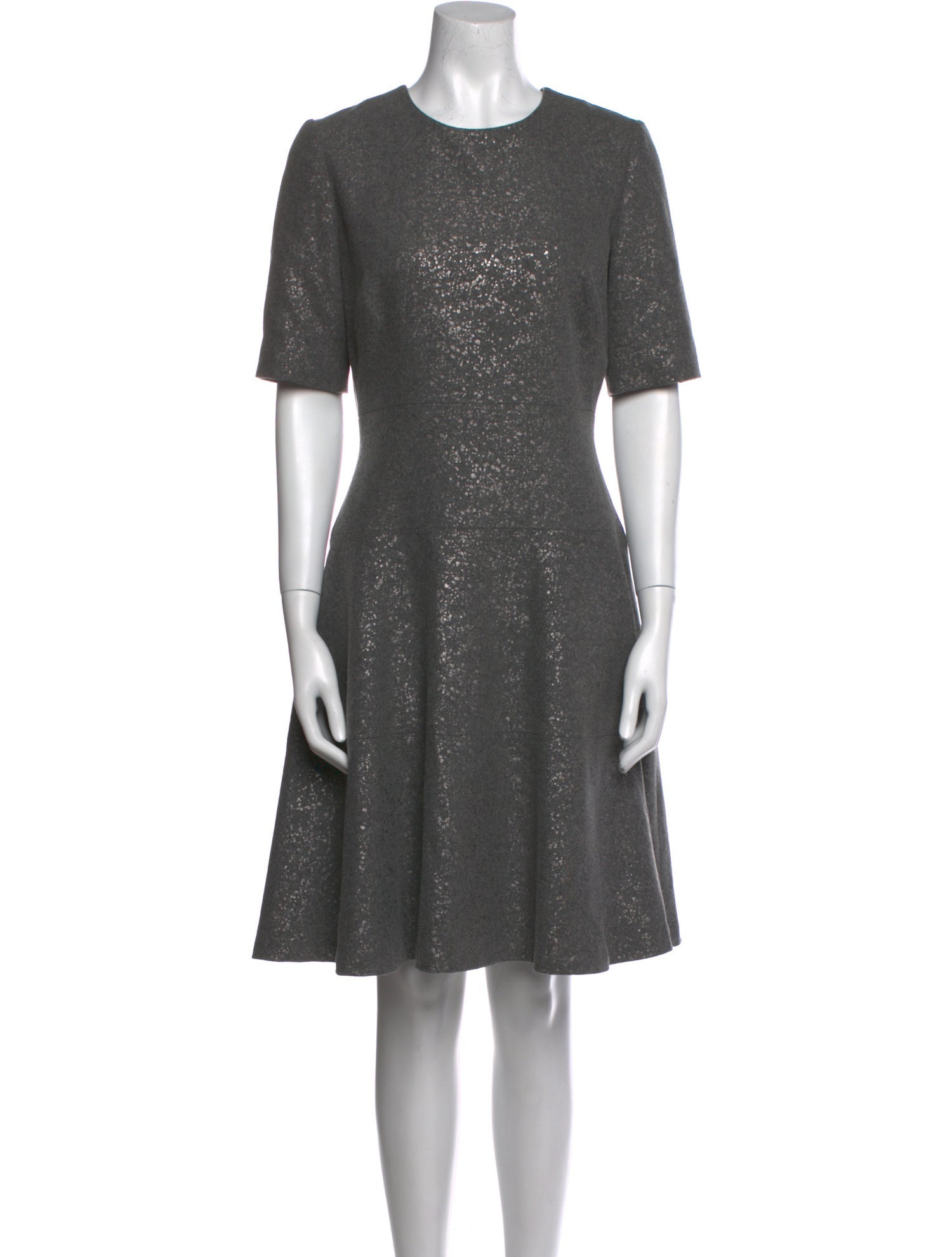 Lela Rose Virgin Wool Knee-Length Dress
