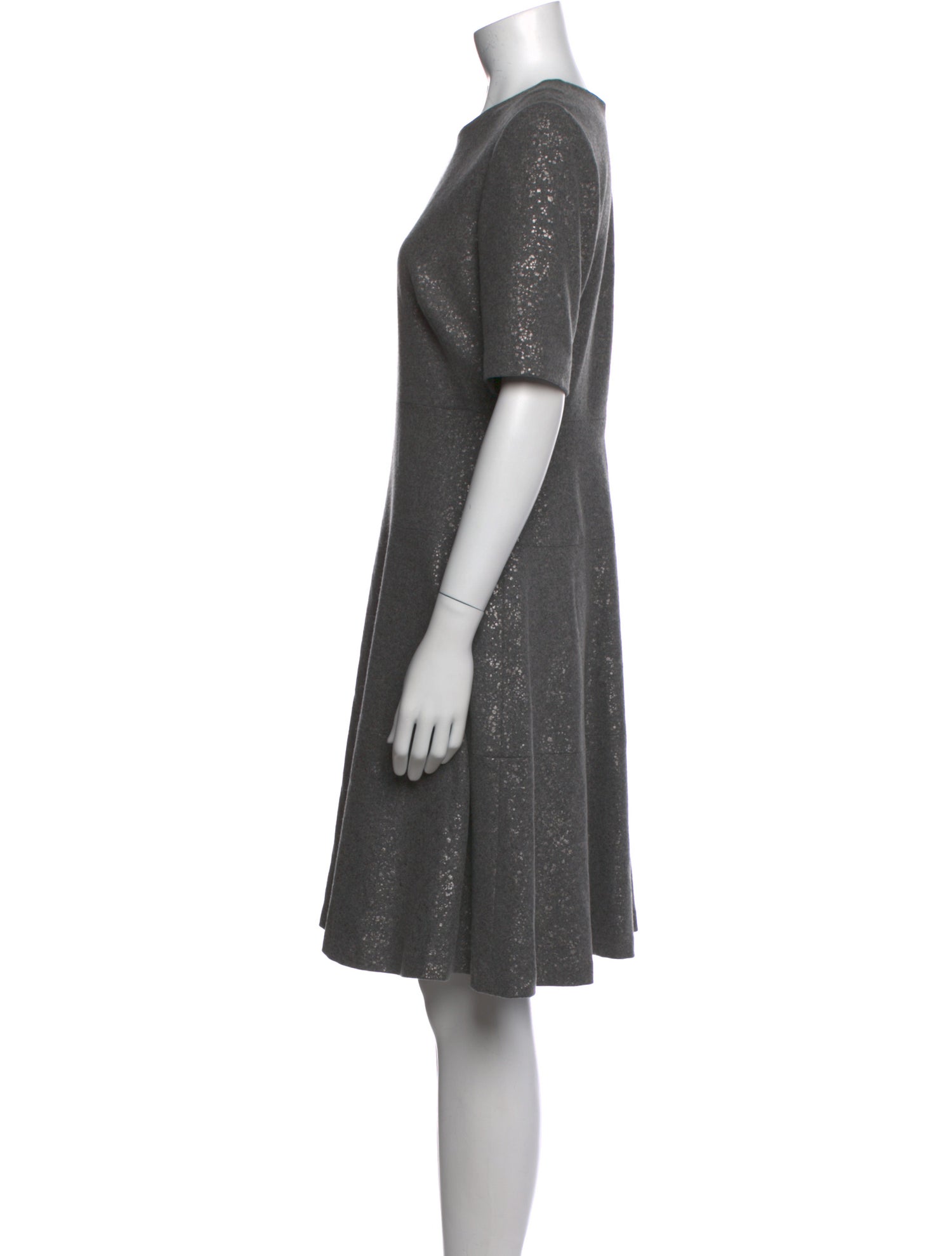 Lela Rose Virgin Wool Knee-Length Dress
