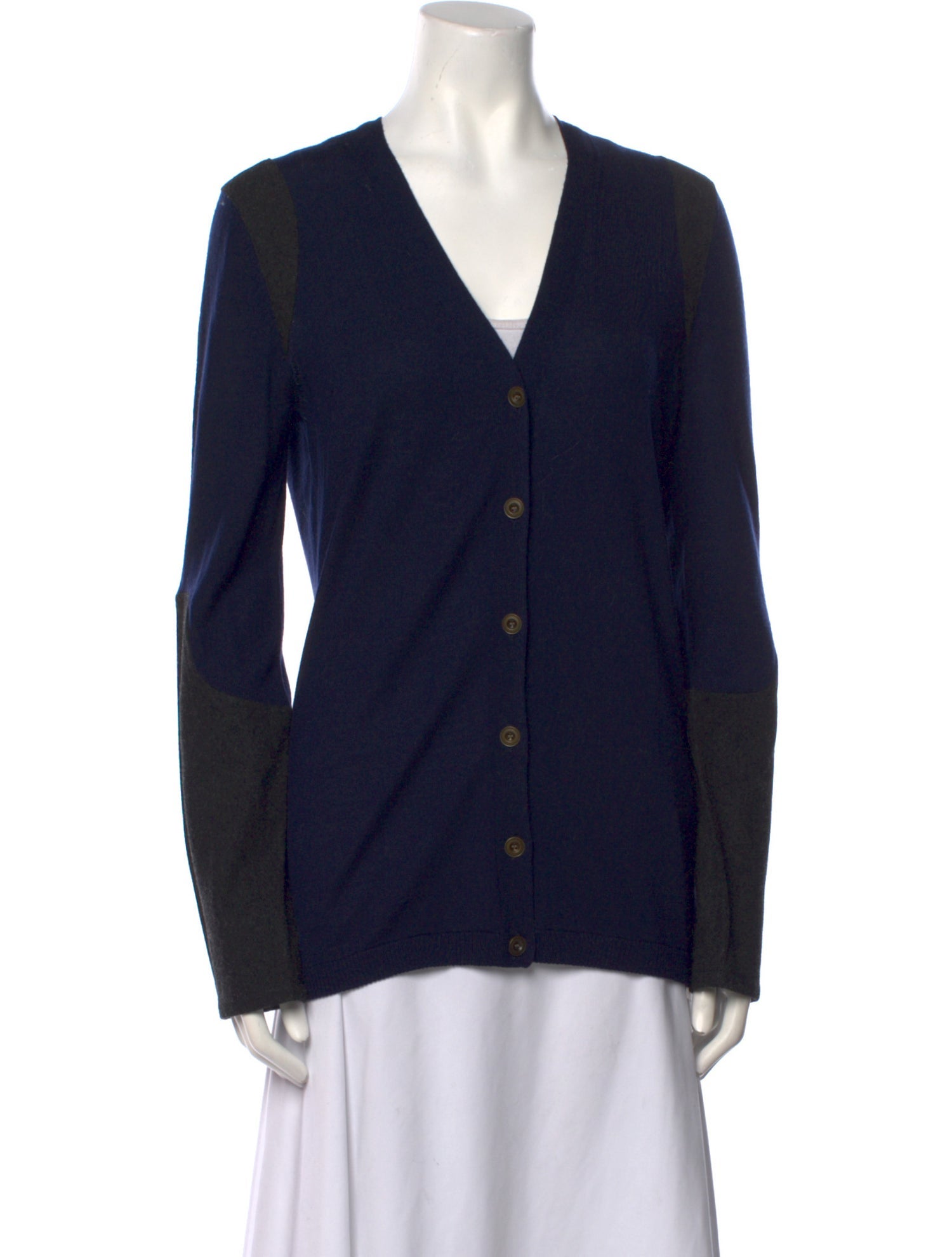 Lela Rose Wool V-Neck Sweater