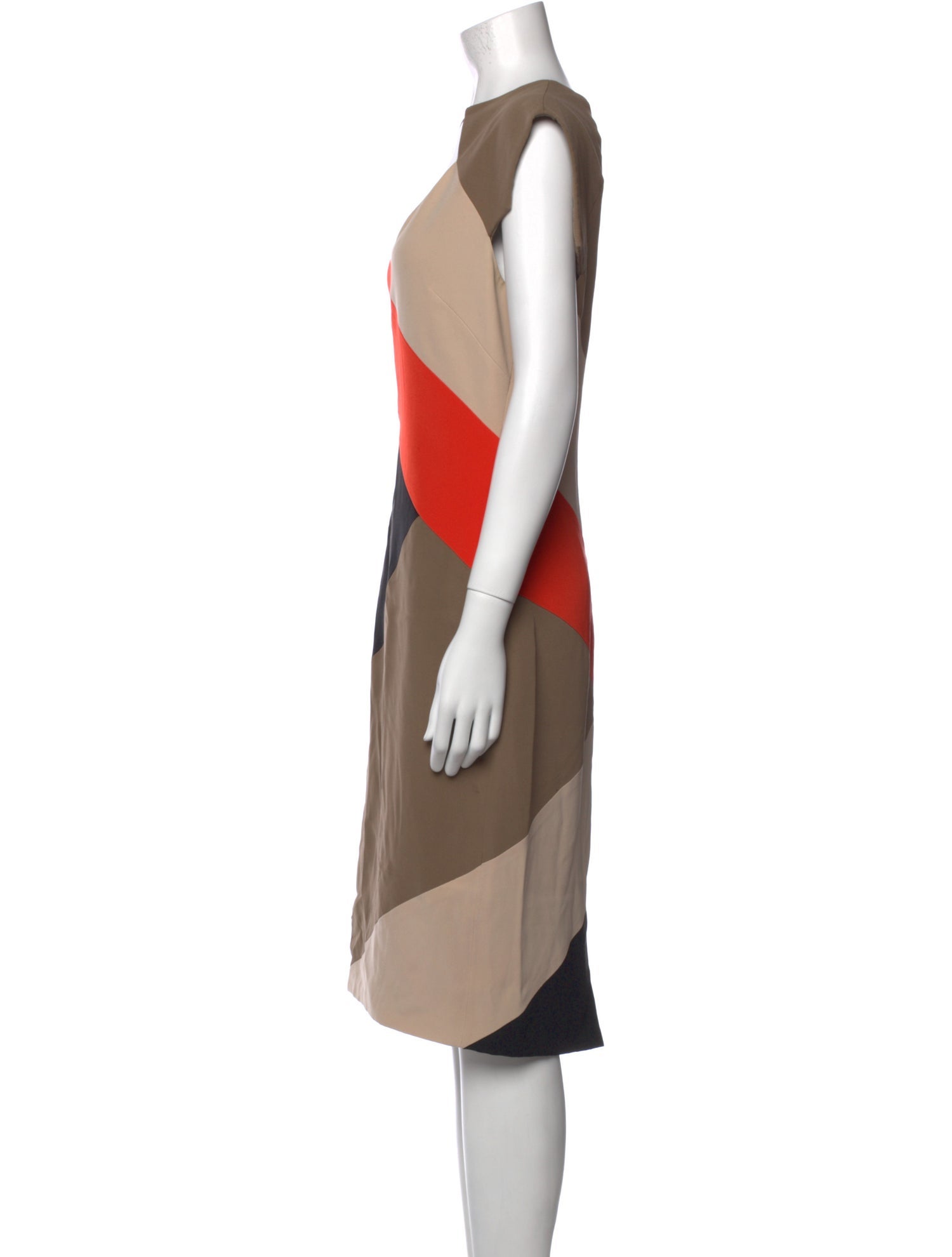 Lela Rose Silk Midi Length Dress