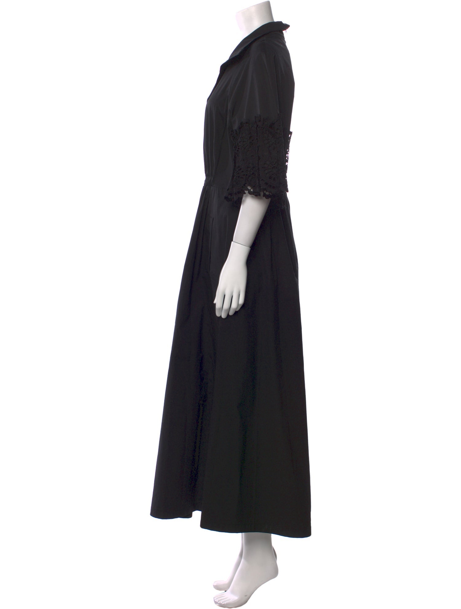 Lela Rose V-Neck Long Dress