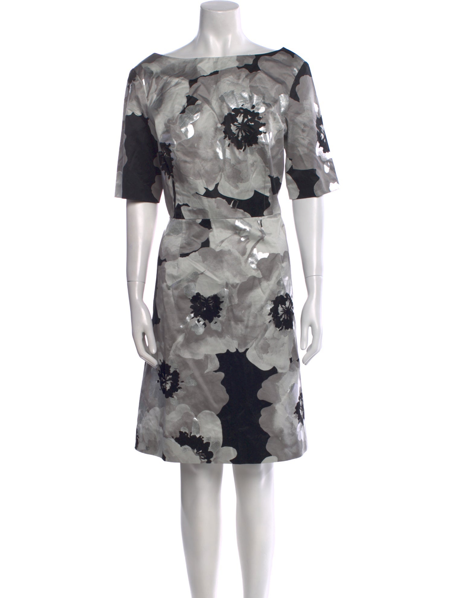 Lela Rose Floral Print Mini Dress