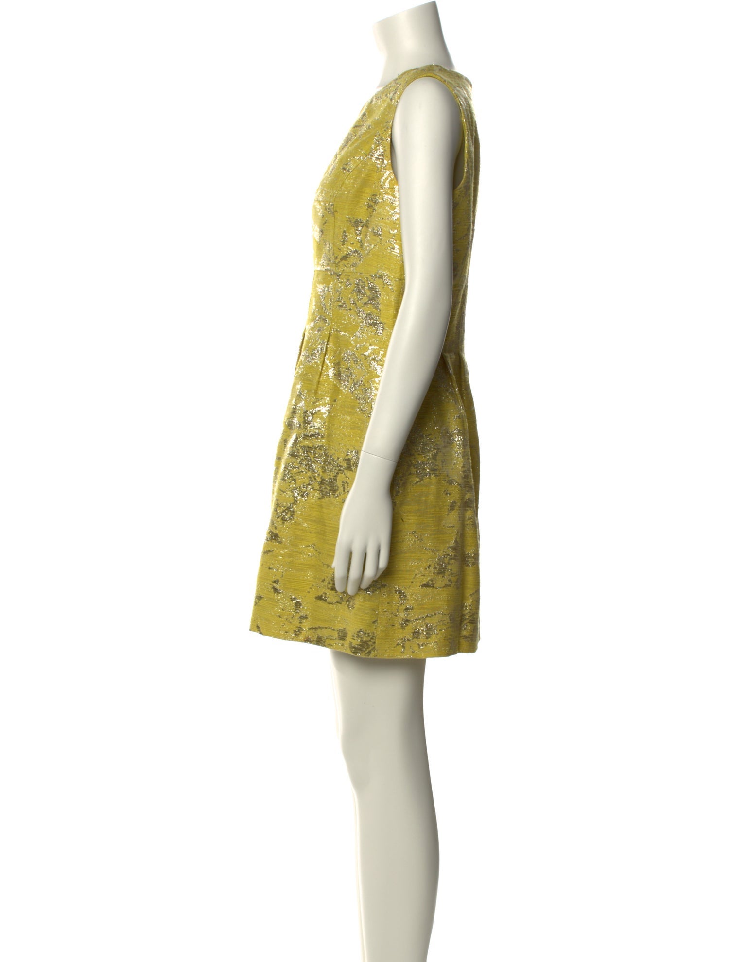 Lela Rose Scoop Neck Mini Dress