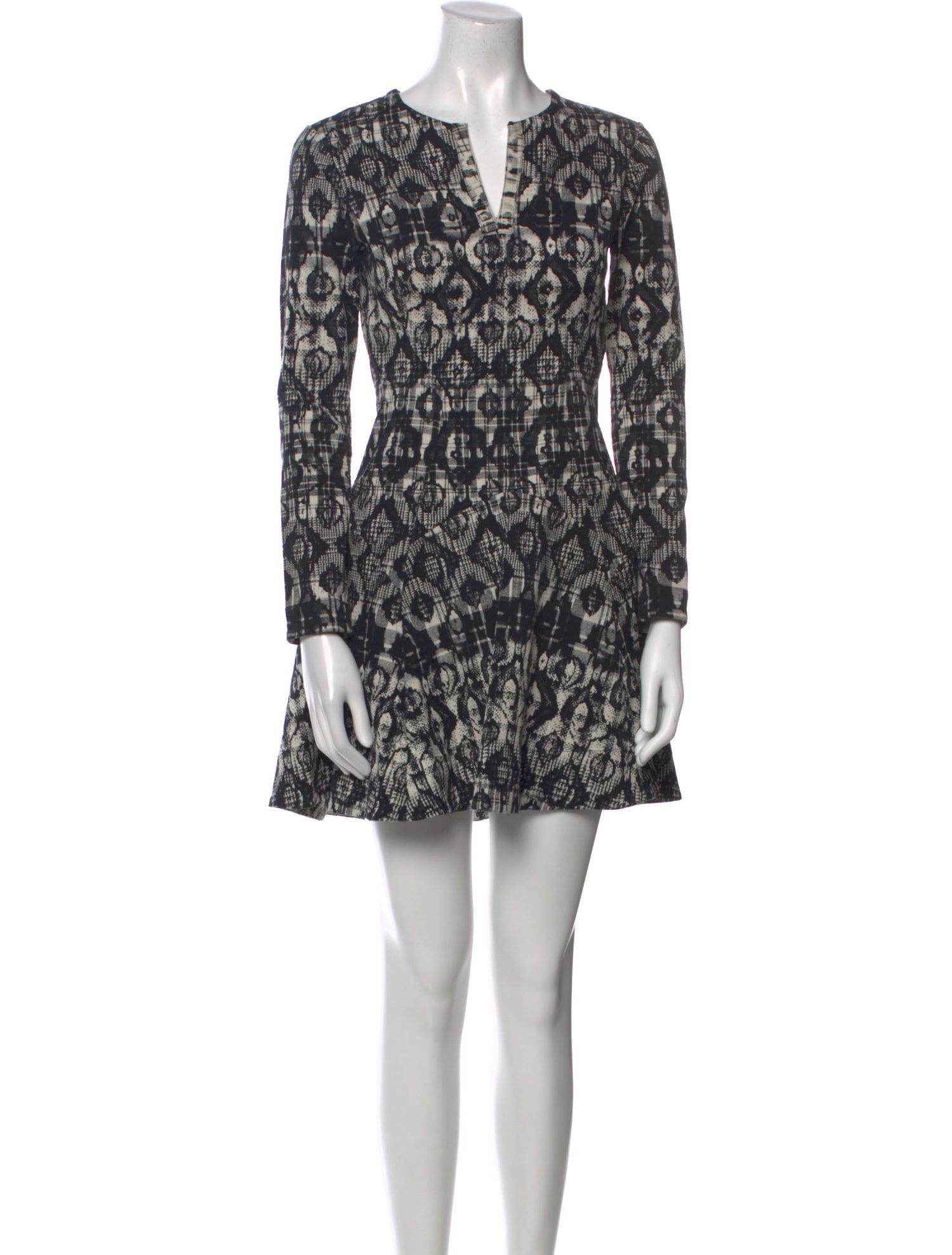 Lela Rose Printed Mini Dress