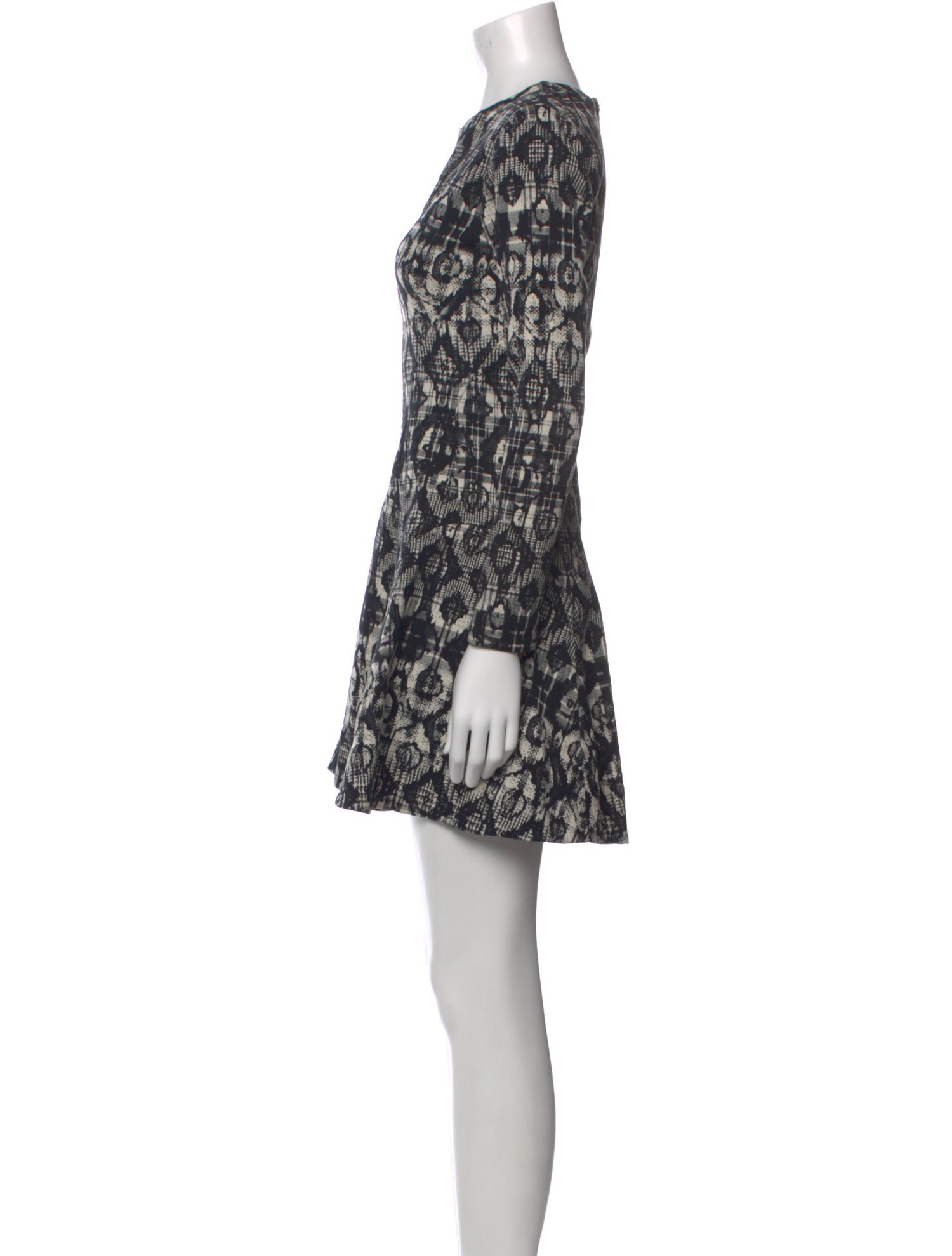 Lela Rose Printed Mini Dress