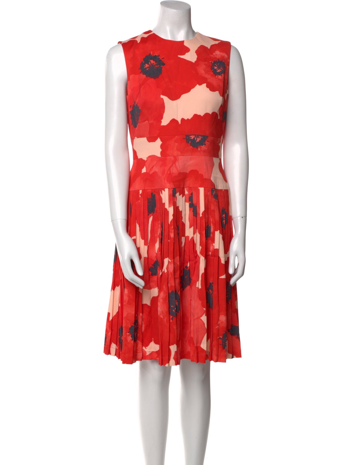 Lela Rose Floral Print Knee-Length Dress
