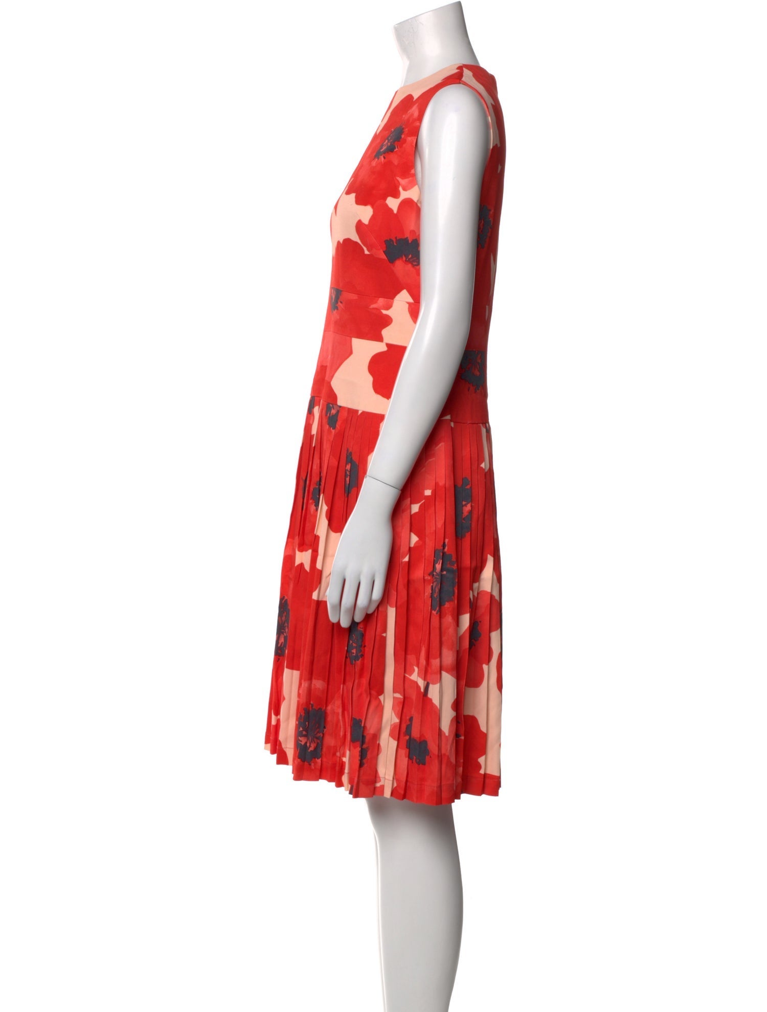 Lela Rose Floral Print Knee-Length Dress