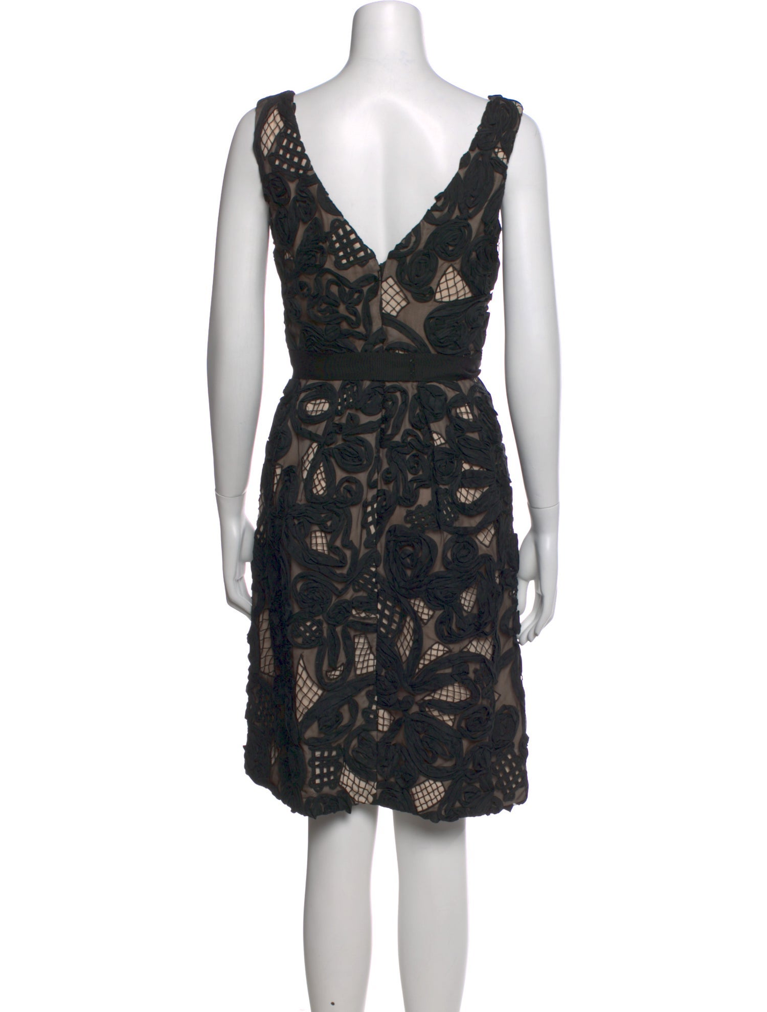 Lela Rose Silk Knee-Length Dress - Black Dresses, Clothing - LEL69609 | The  RealReal
