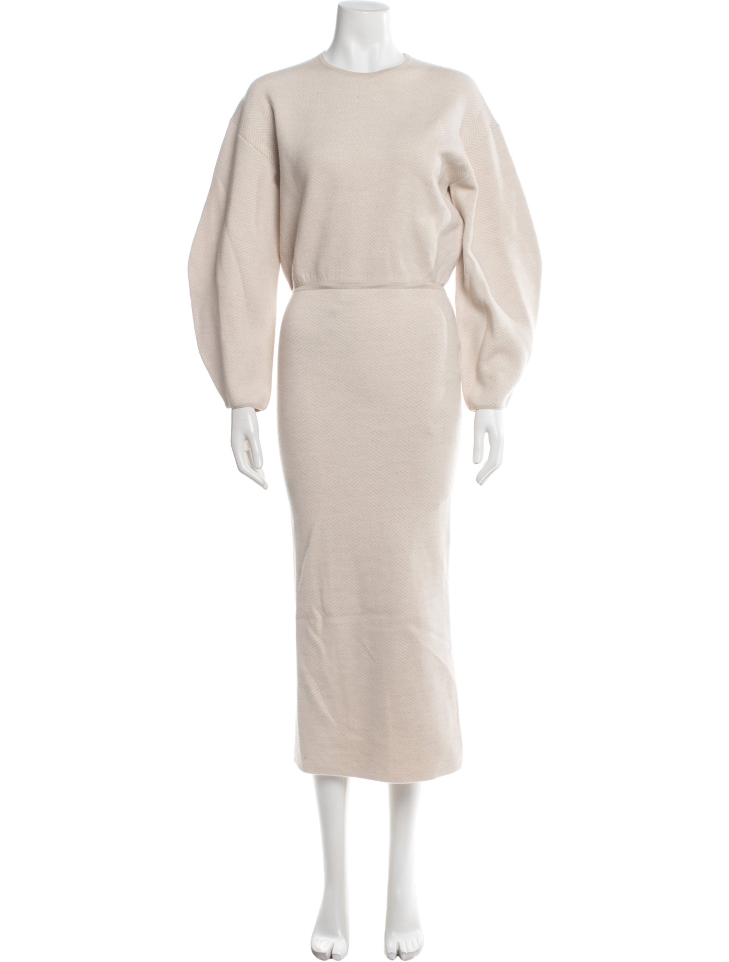 Lela Rose Merino Wool Long Dress