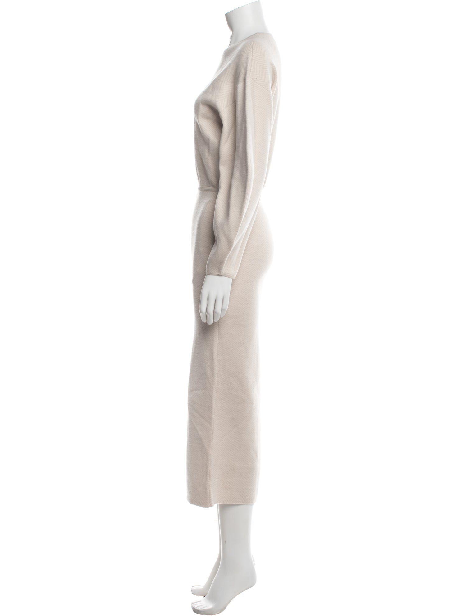 Lela Rose Merino Wool Long Dress
