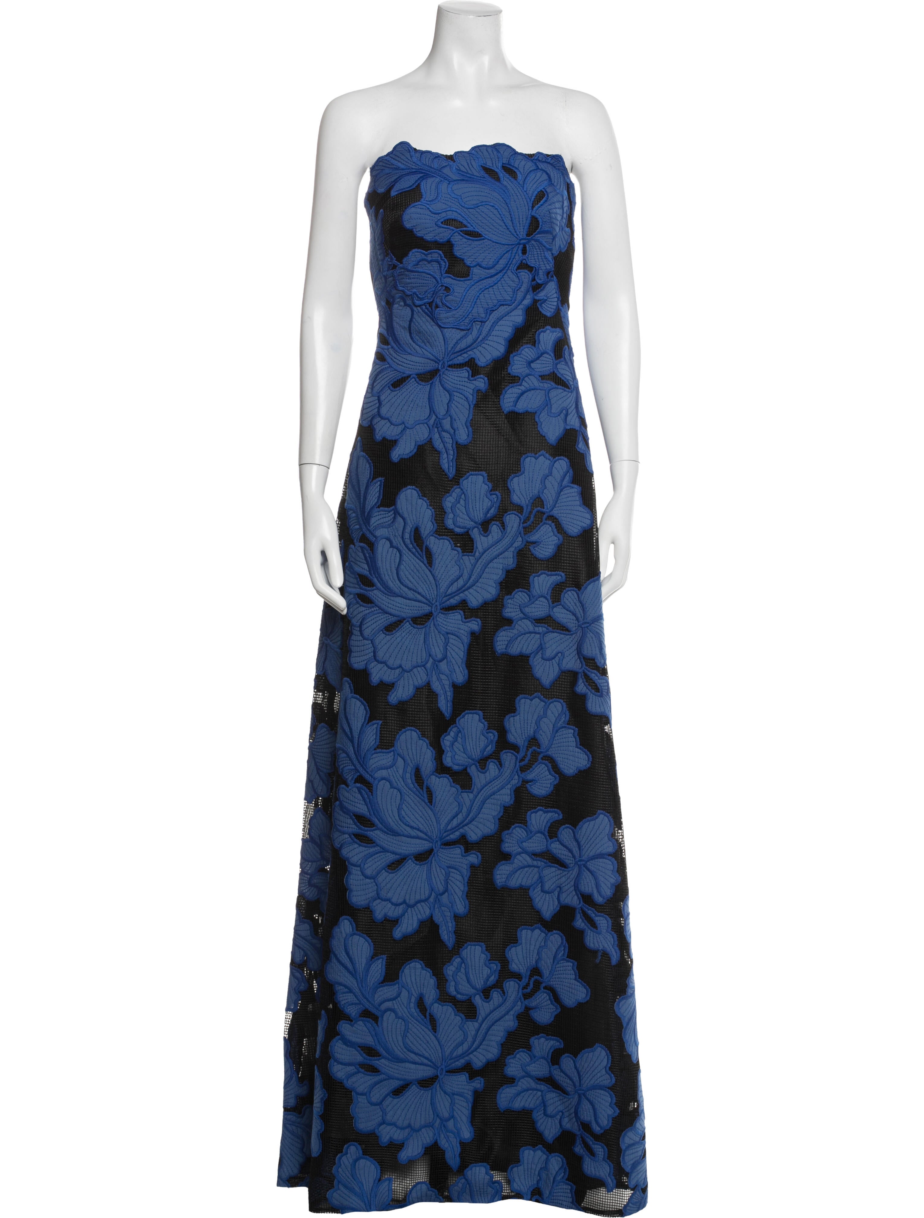 Lela Rose Floral Print Long Dress w/ Tags