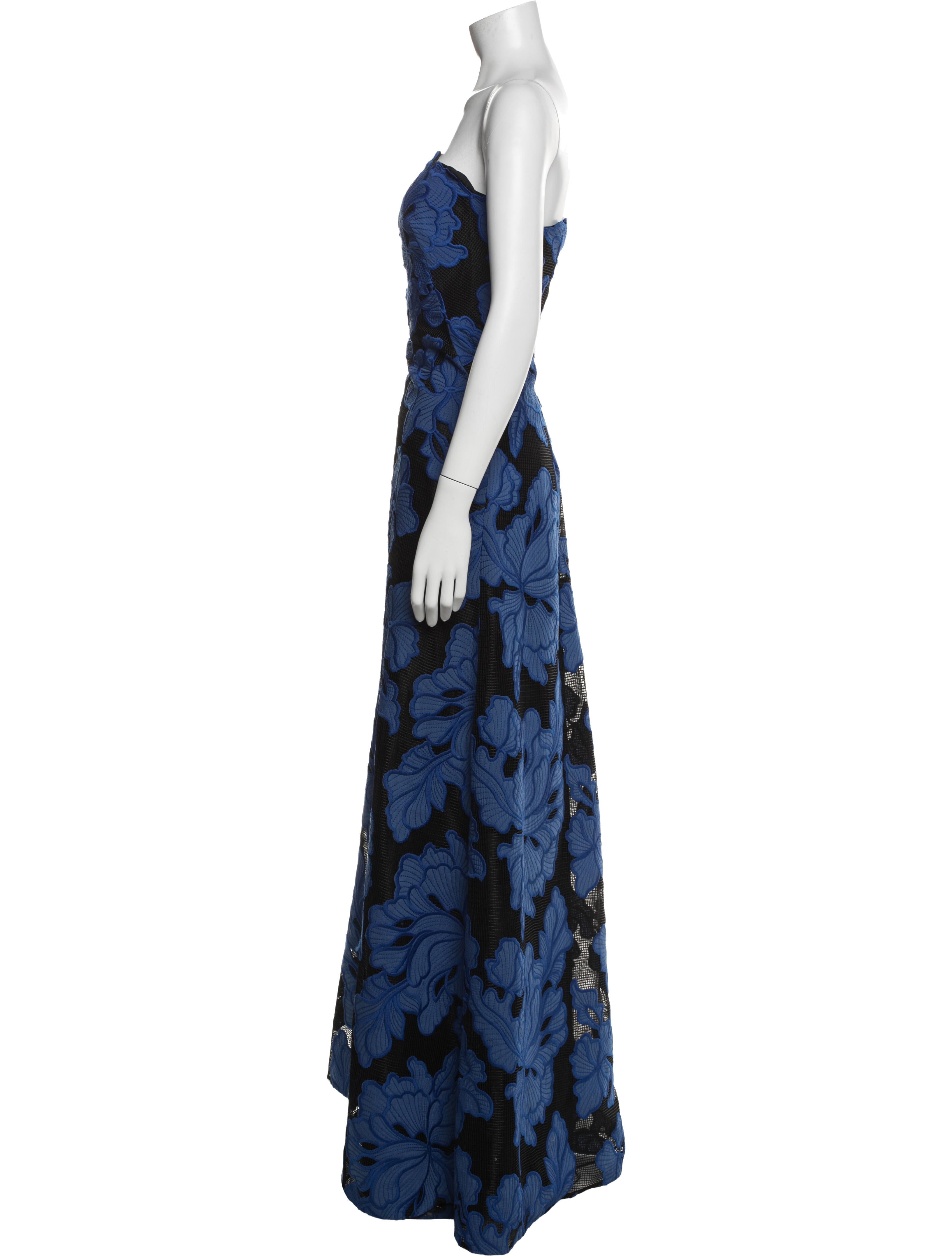 Lela Rose Floral Print Long Dress w/ Tags