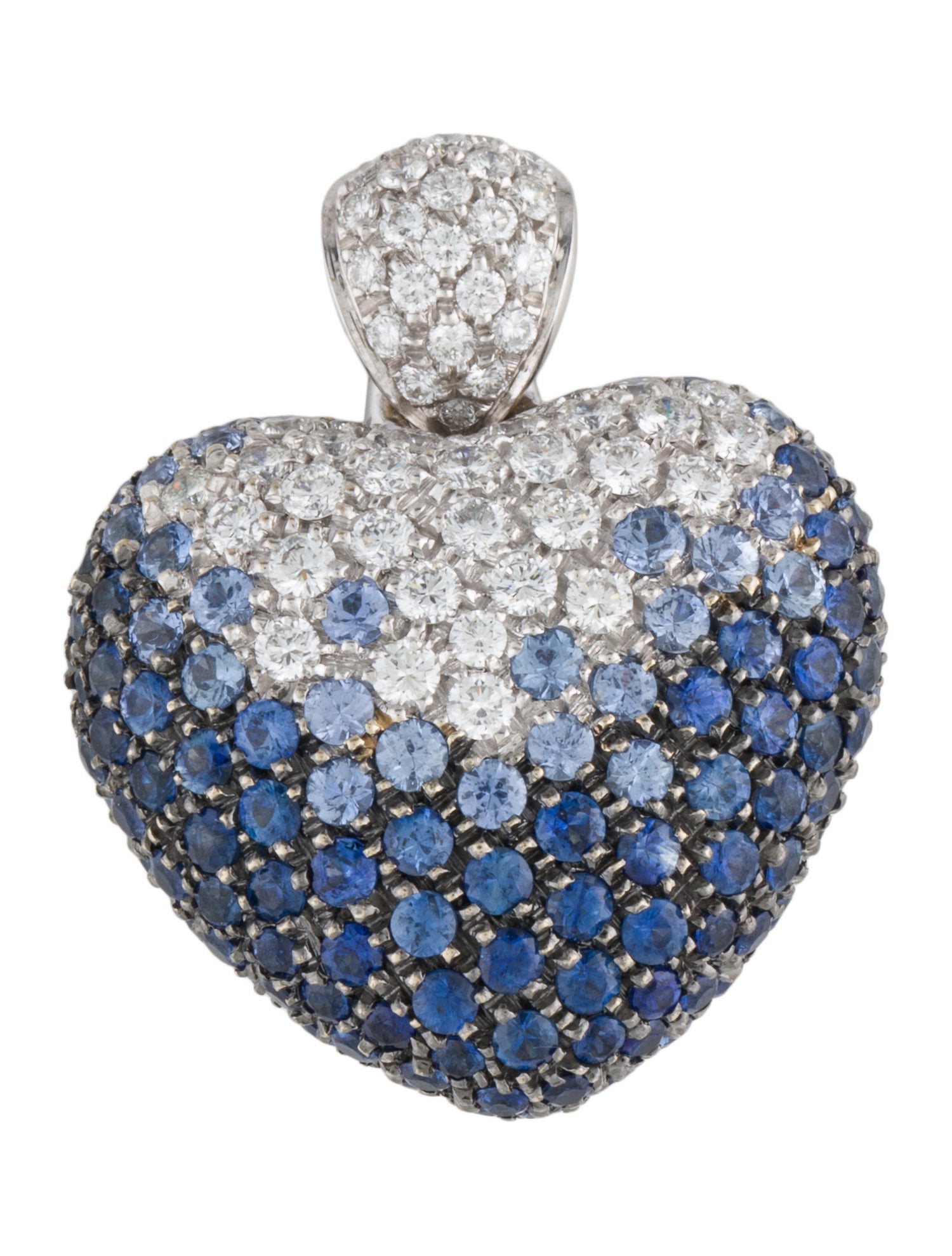 Leo Pizzo 18K Sapphire & Diamond Amore Pendant Necklace