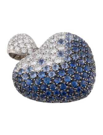 Leo Pizzo 18K Sapphire & Diamond Amore Pendant Necklace