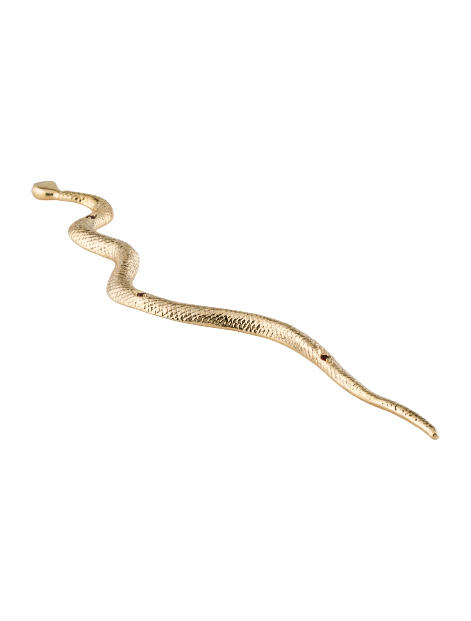 Leo Black Studio gold tone snake hairpin