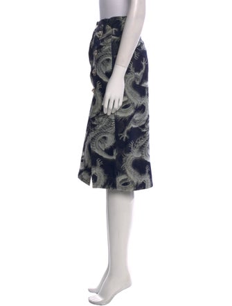 Leo Printed Knee-Length Skirt