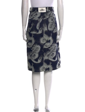 Leo Printed Knee-Length Skirt