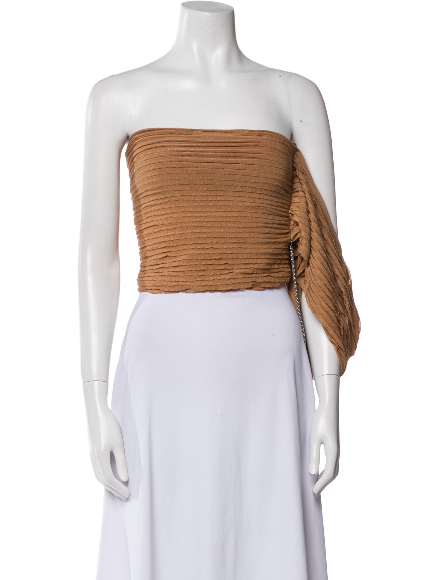 Leo Strapless Crop Top