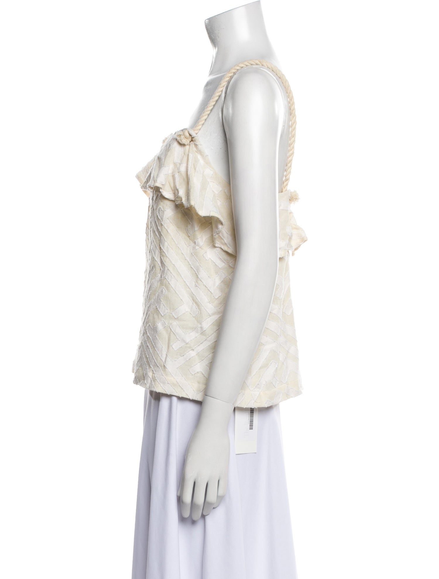 Leo Square Neckline Sleeveless Top