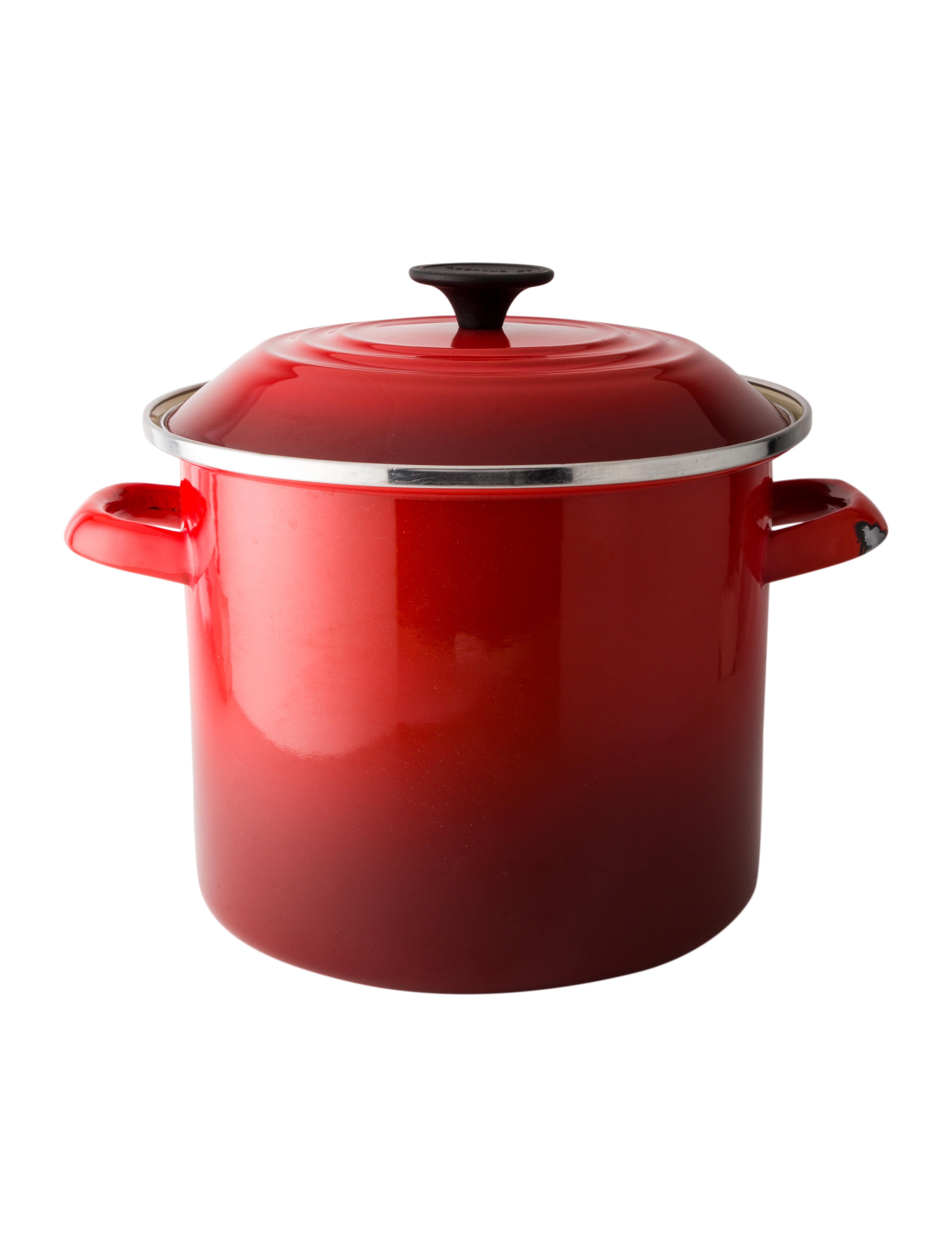 Le Creuset Enameled Stock Pot Red Kitchenware, Tabletop & Kitchen