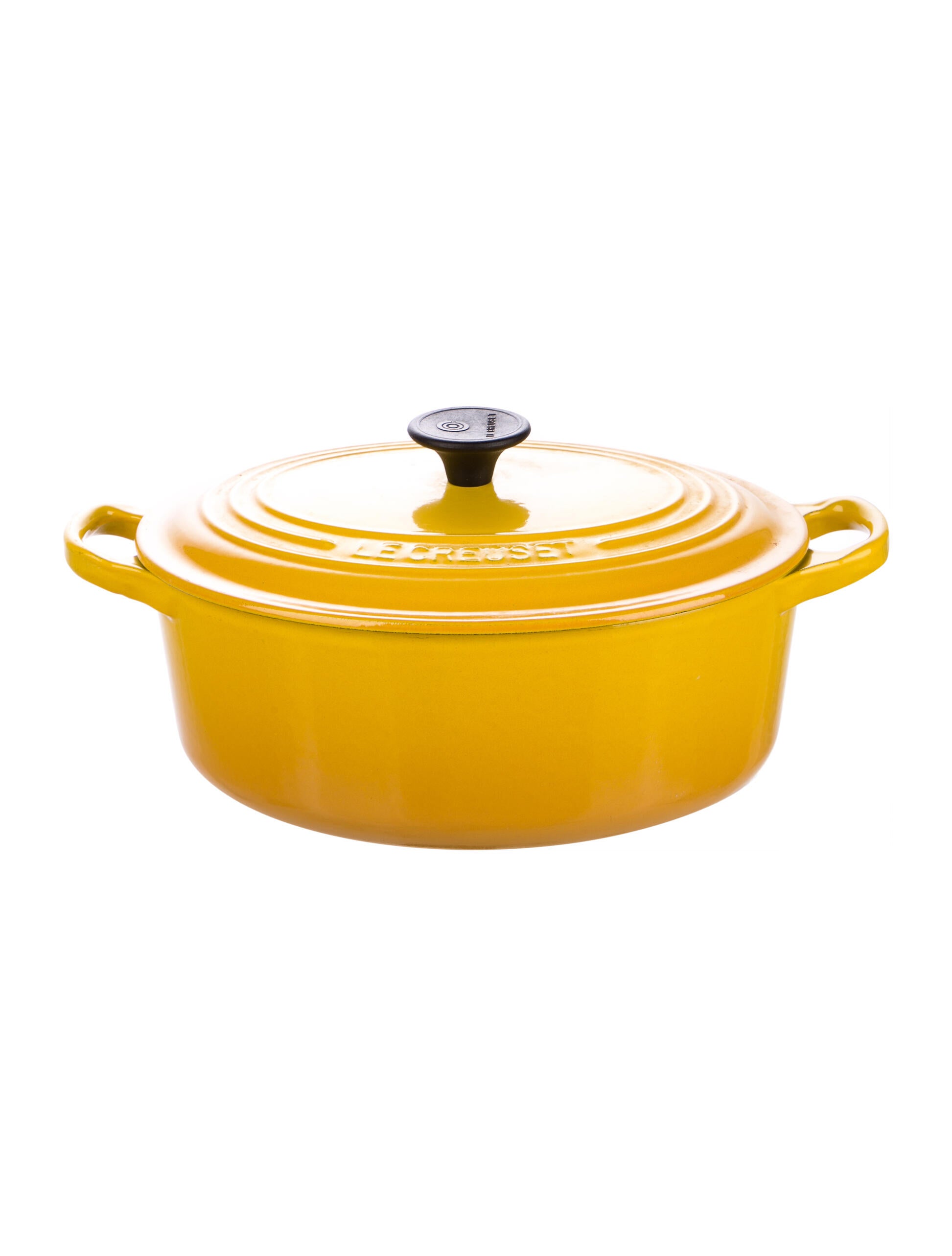 Le Creuset Enameled Cast Iron Signature Oval Dutch Oven Yellow