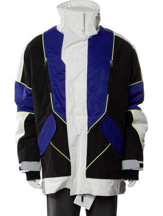 Les Hommes Colorblock Pattern Jacket