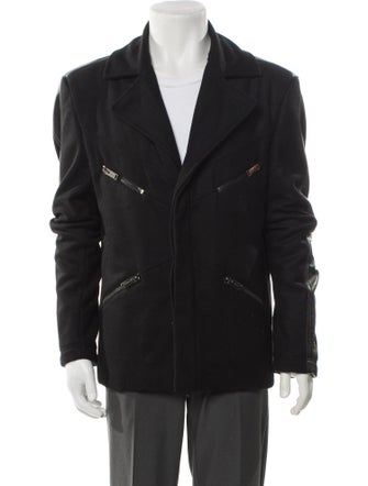 Les Hommes Wool Moto Jacket