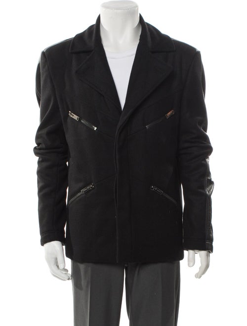 Les Hommes Wool Moto Jacket