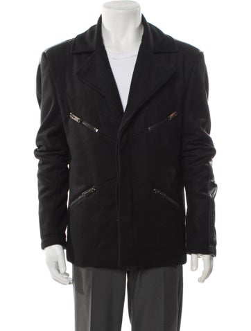 Les Hommes Outerwear Wool Moto Jacket Us44, It54 | XXL