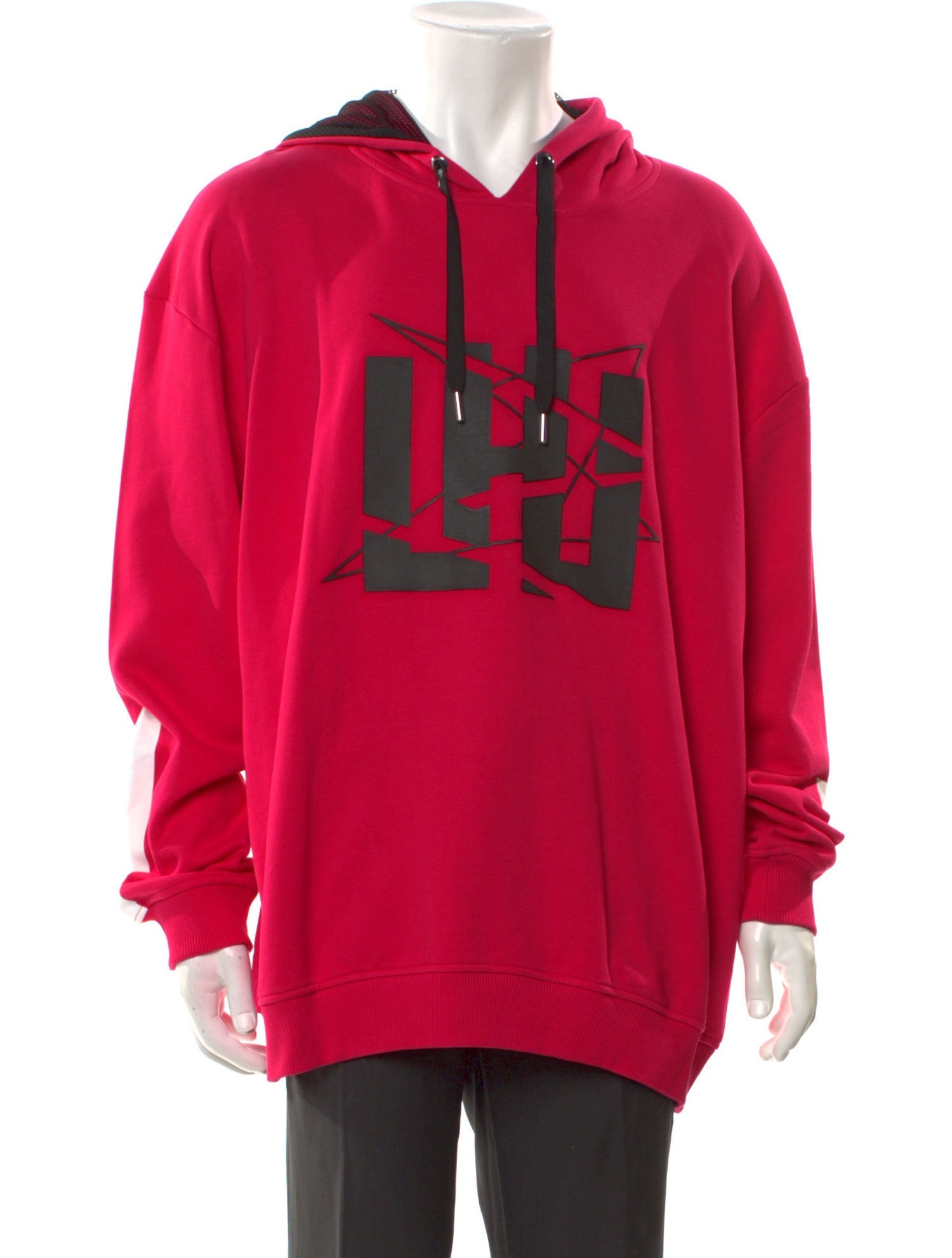 Les Hommes Graphic Print Crew Neck Hoodie