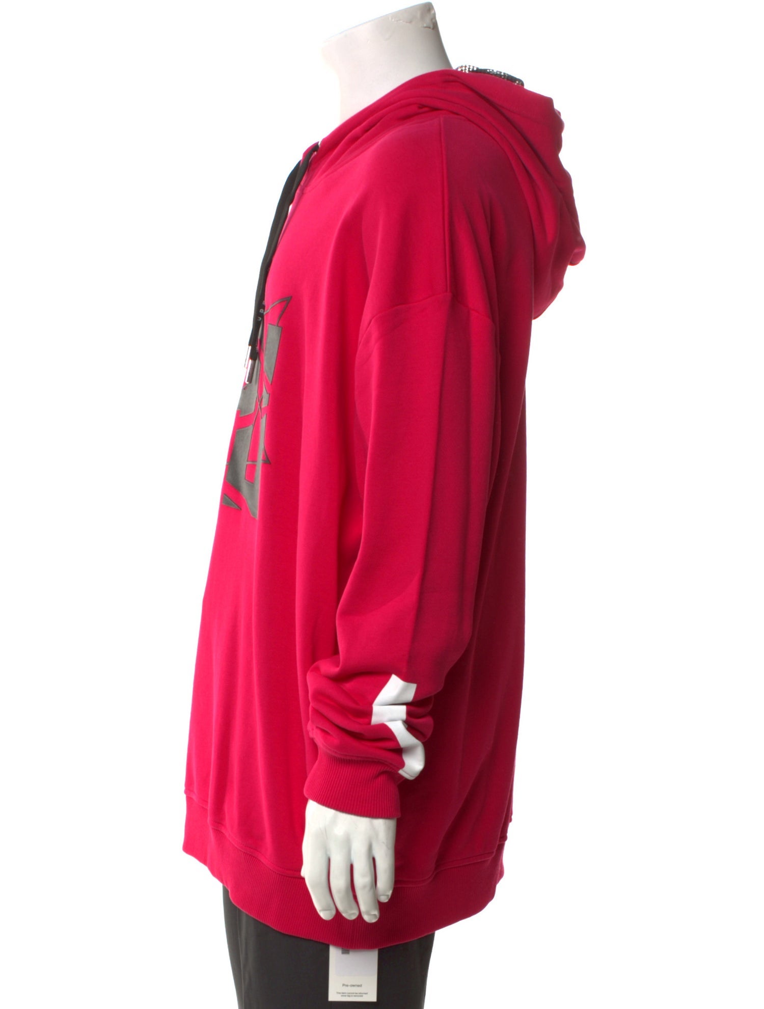 Les Hommes Graphic Print Crew Neck Hoodie